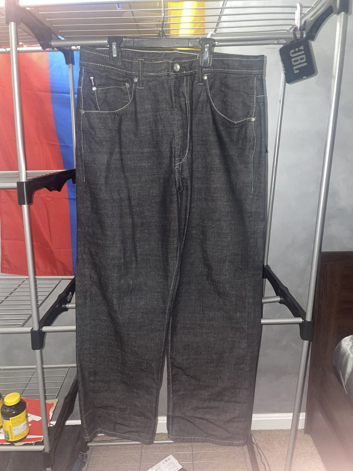 Ecko Unltd. × Vintage RARE ECKO UNLTD. GREY BAGGY FIT JEANS Size US 34 / EU 50 - 1 Thumbnail