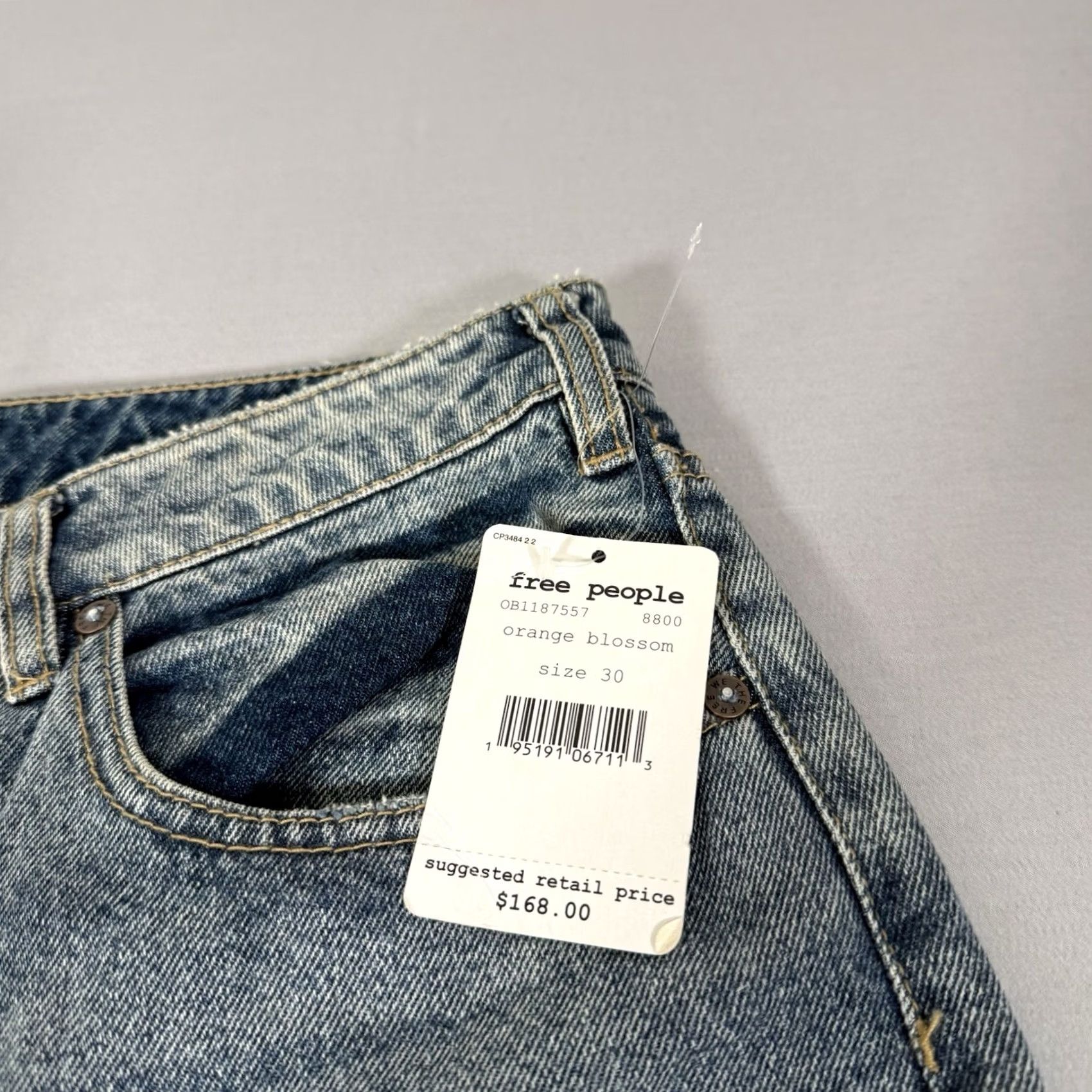 Free People Free People Jeans Womens 30 Patchwork Floral Orange Blossom Bootcut Hippie Boho Jeans Women 30 Blue Floral Patchwork Distressed 5-Pocket Rise High Size 30" / US 8 / IT 44 - 4 Thumbnail
