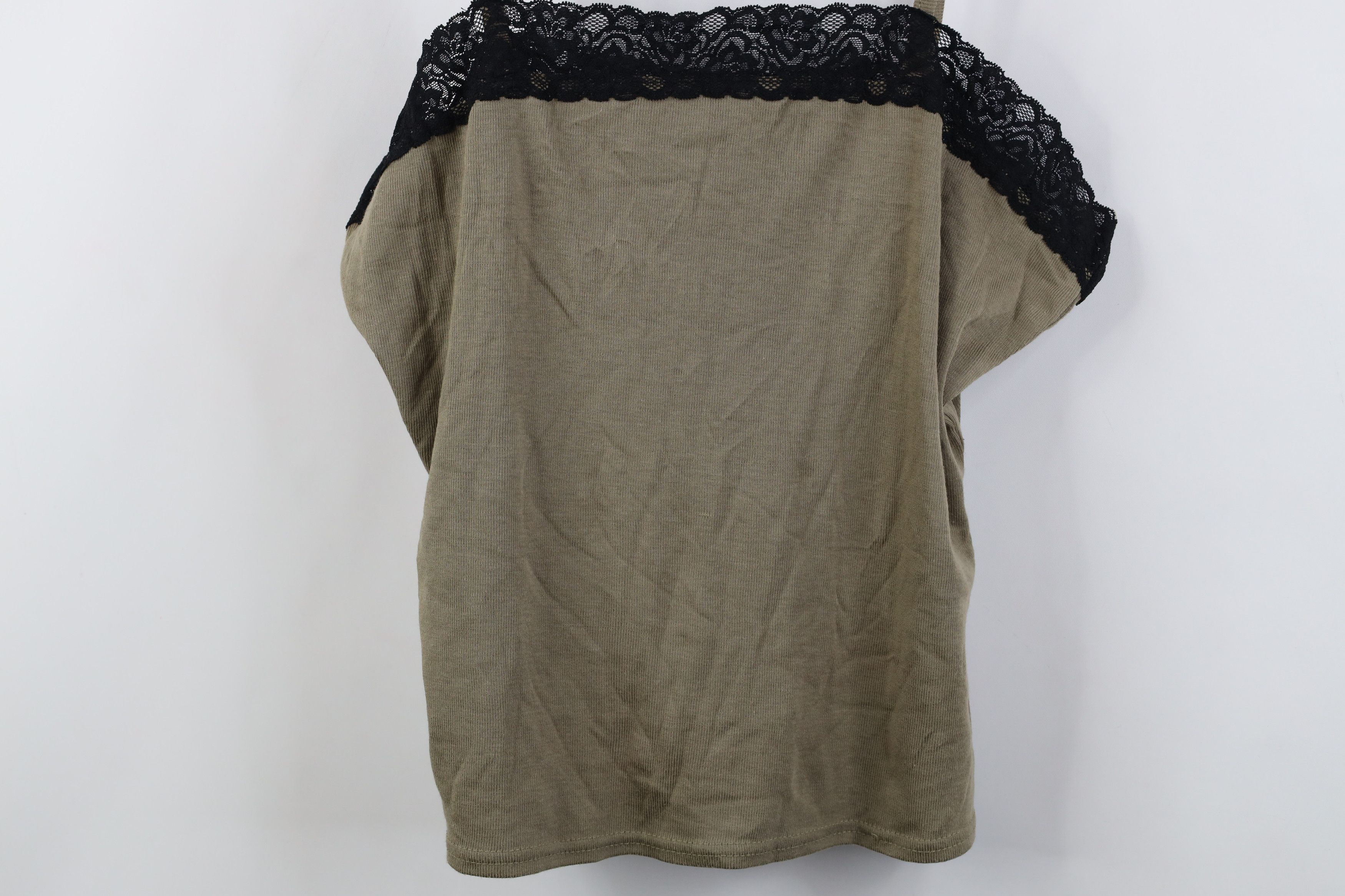 Vintage Vintage 90s Y2K Babydoll Ribbed Knit Cami Tank Top Shirt Size XL / US 12-14 / IT 48-50 - 3 Thumbnail
