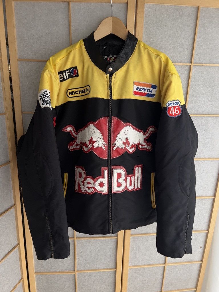 Red Bull CRAZY! Red Bull Vintage 2000s Racing bomber jacket baggy y2k Size US L / EU 52-54 / 3 - 18 Thumbnail
