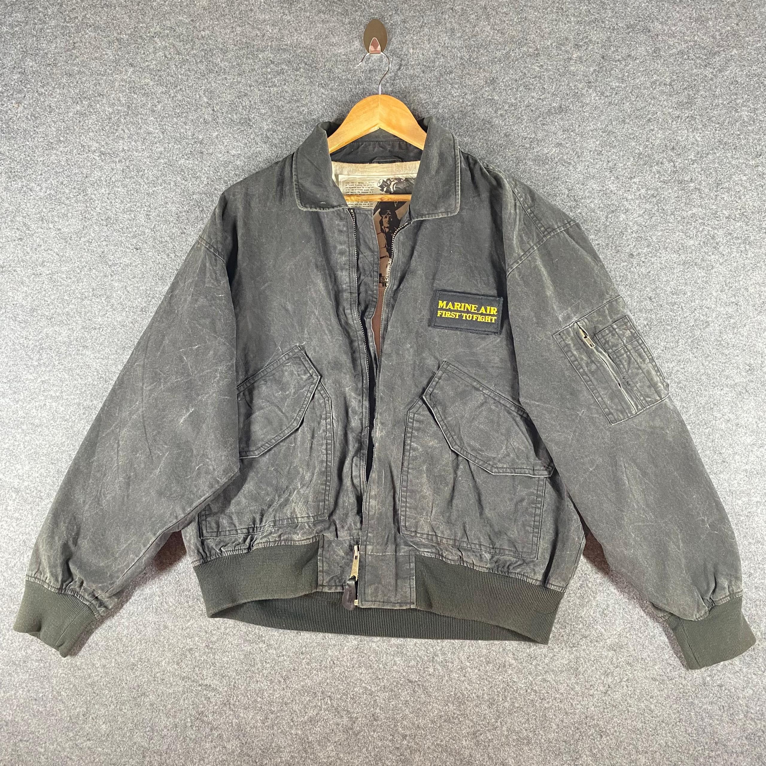 Japanese Brand Vintage Us Marine Air Fressy Hotts Bombers Jacket Size US L / EU 52-54 / 3 - 3 Thumbnail