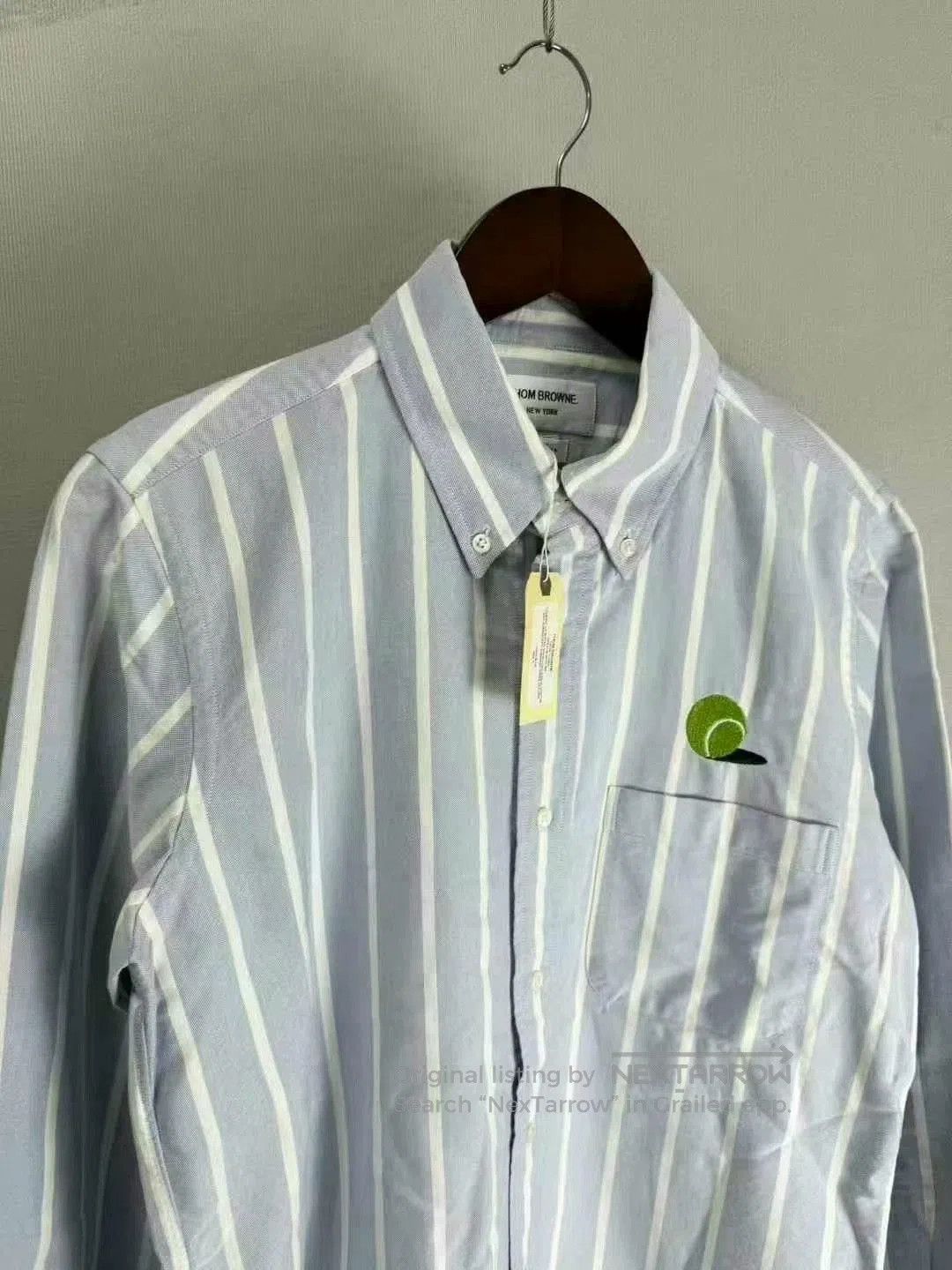 Thom Browne thom browne blue white striped shirt. Size US M / EU 48-50 / 2 - 2 Thumbnail