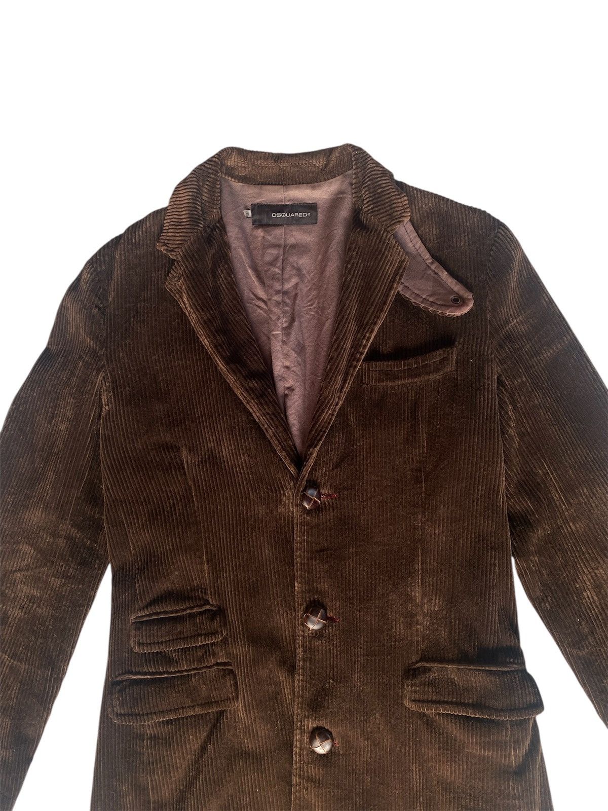 Dsquared2 Luxury Dsquared2 Corduroy Button Jacket Size US M / EU 48-50 / 2 - 4 Thumbnail