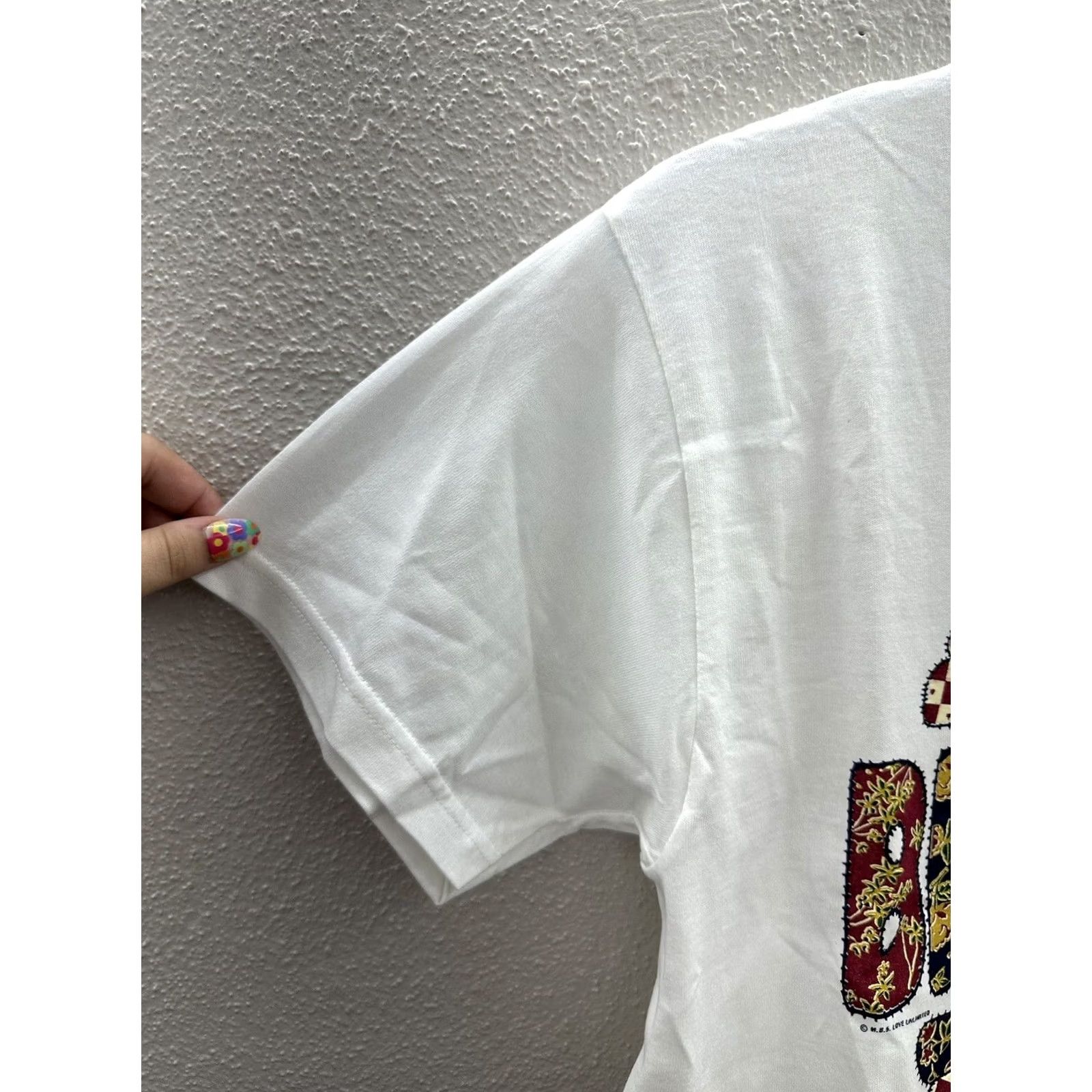 Fruit Of The Loom Fruit of the Loom T-Shirt Shirt Medium White Tourist Branson Short Sleeve Womens Regular Crew Neck Casual Logo Size M / US 6-8 / IT 42-44 - 2 Thumbnail