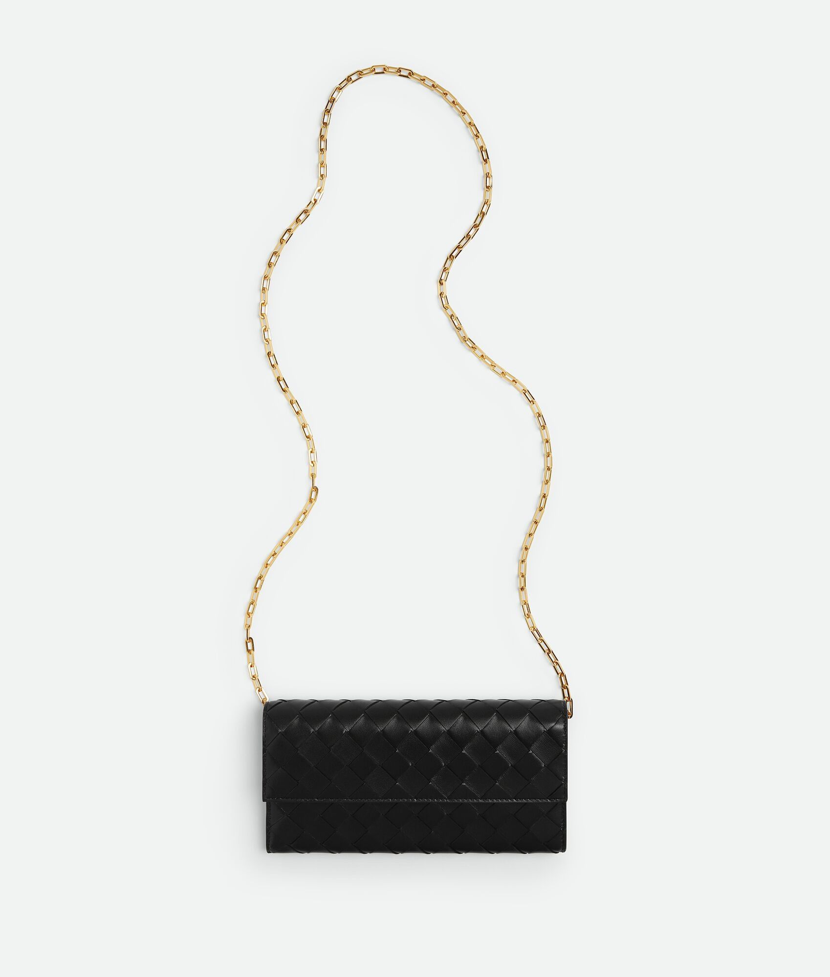 Bottega Veneta o1n1vont0125 Size: OS / Intrecciato Wallet On Chain Black Size ONE SIZE - 1 Thumbnail