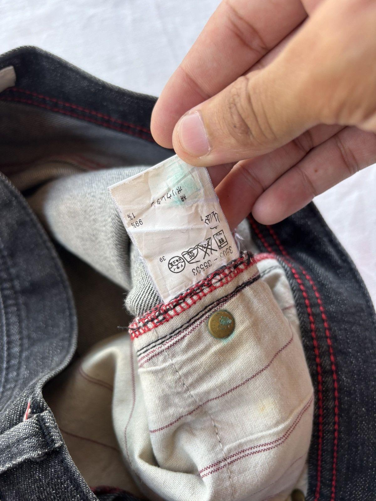 Japanese Brand Hiromichi Nakano Black Jeans Distressed Denim Size US 30 / EU 46 - 12 Thumbnail