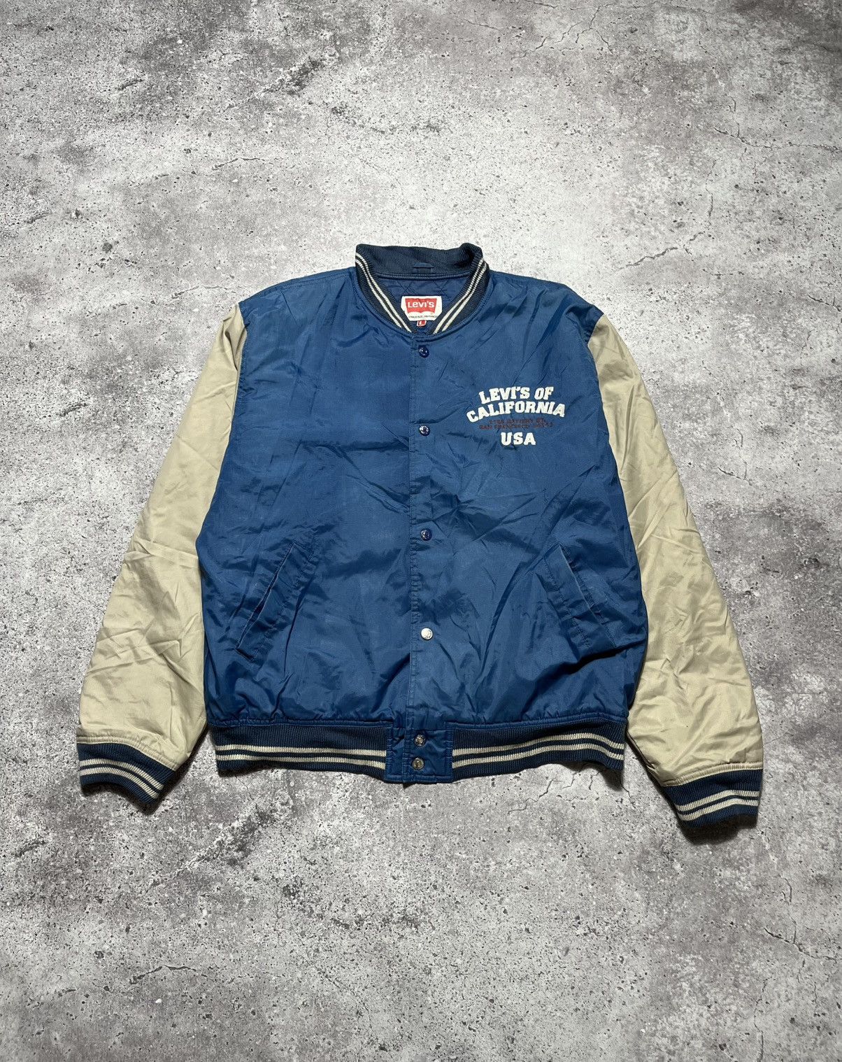 Levi's Vintage Clothing Vintage 80's LEVI'S Of California USA Varsity bomber jacket Size US L / EU 52-54 / 3 - 3 Thumbnail