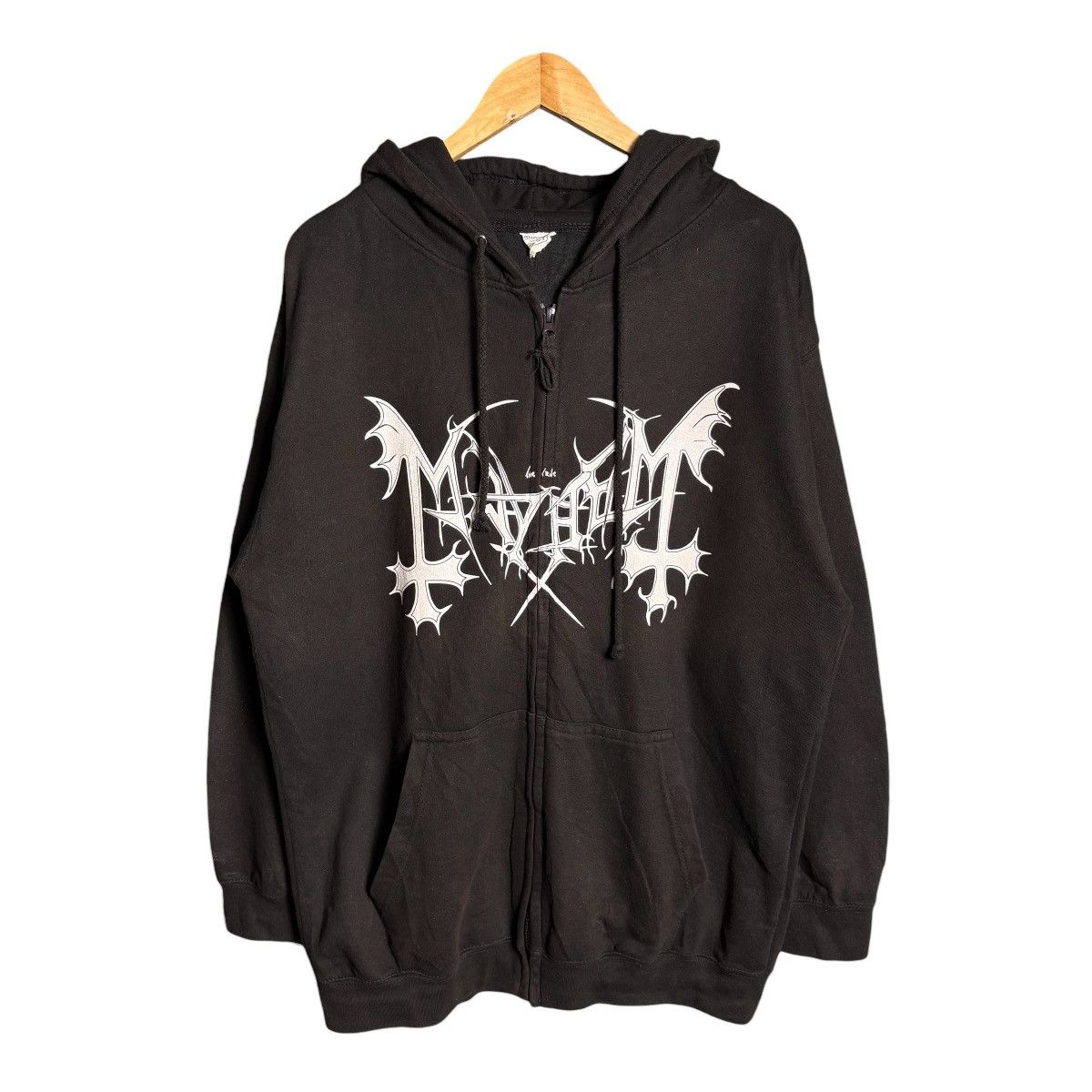Band Tees Vintage Mayhem Black Metal Hoodie / 90s Y2K Size US L / EU 52-54 / 3 - 2 Thumbnail