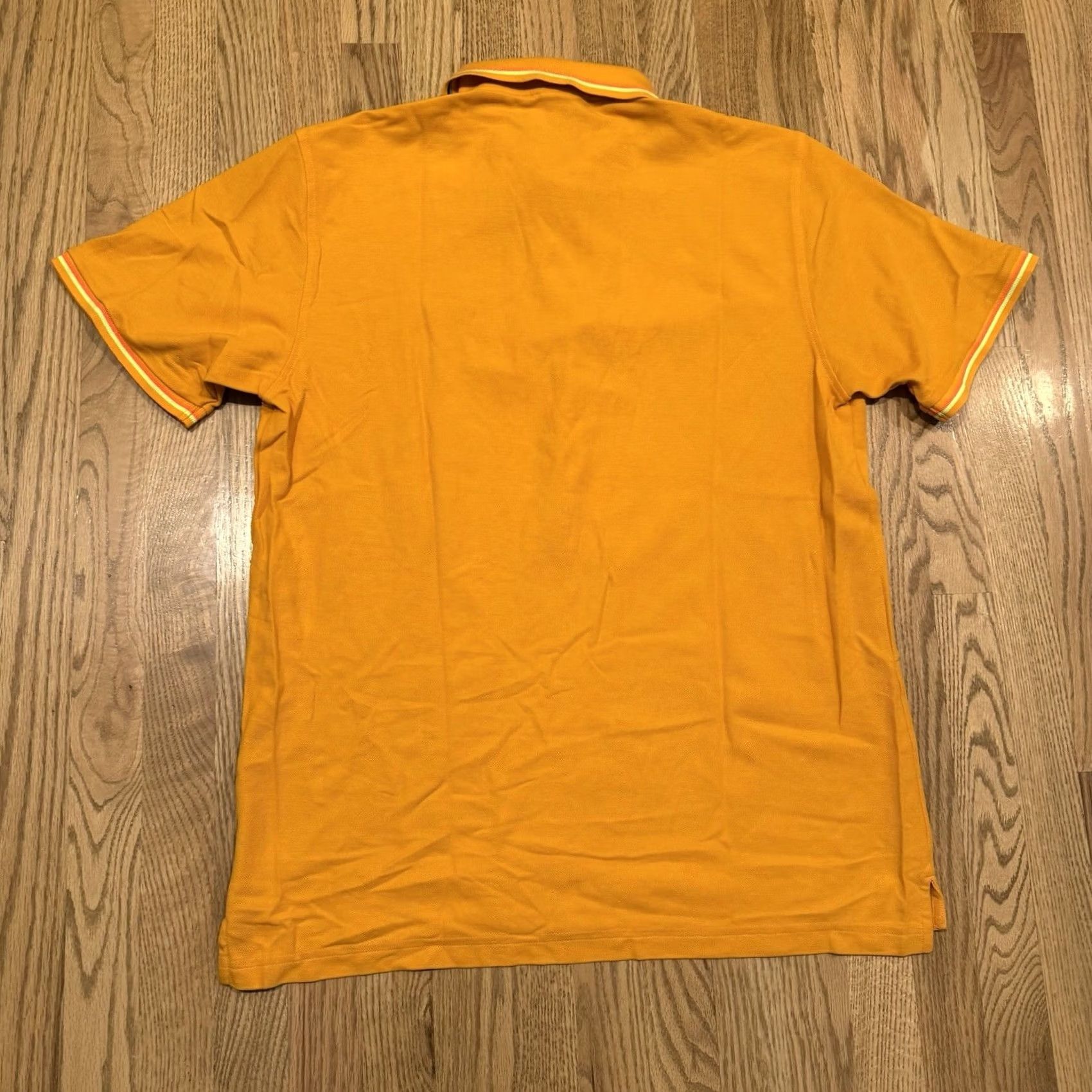 Psycho Bunny Psycho Bunny Polo Shirt Mens XL Short Sleeve Orange Neon Cotton Embroidered Logo Button Polo Shirt Size US XL / EU 56 / 4 - 3 Thumbnail