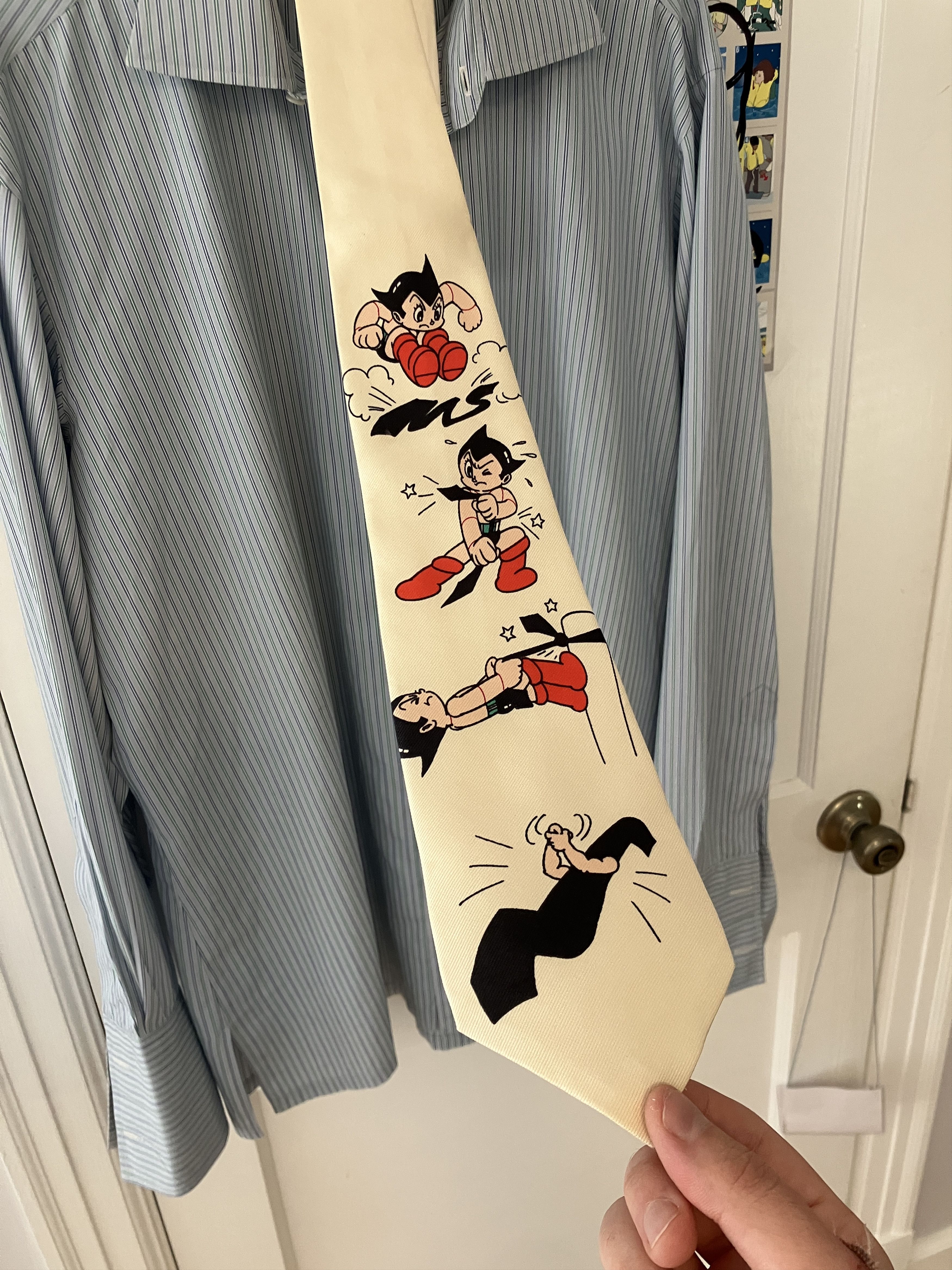Yohji Yamamoto Yohji Yamamoto Astro Boy Tying Tie Tie Size ONE SIZE - 1 Thumbnail