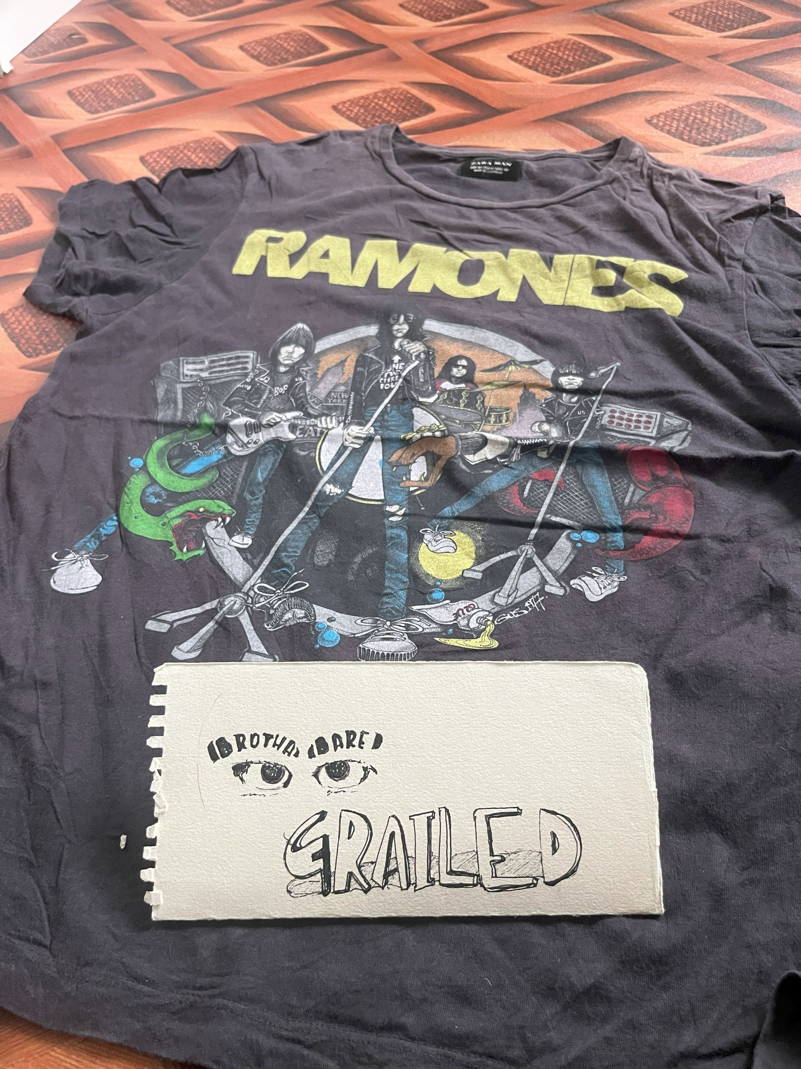 Zara RAMONES band Tshirt Size US M / EU 48-50 / 2 - 5 Thumbnail
