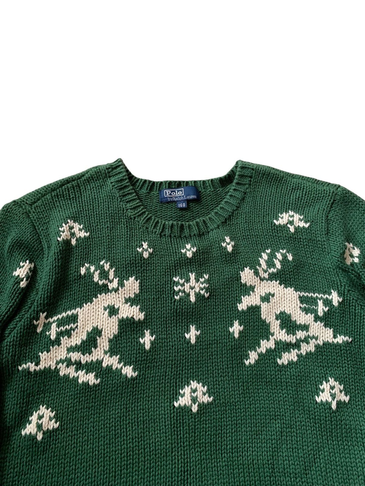 Polo Ralph Lauren 🔥POLO RL SKI KNITWEAR JUMPER GREEN Size US M / EU 48-50 / 2 - 4 Thumbnail