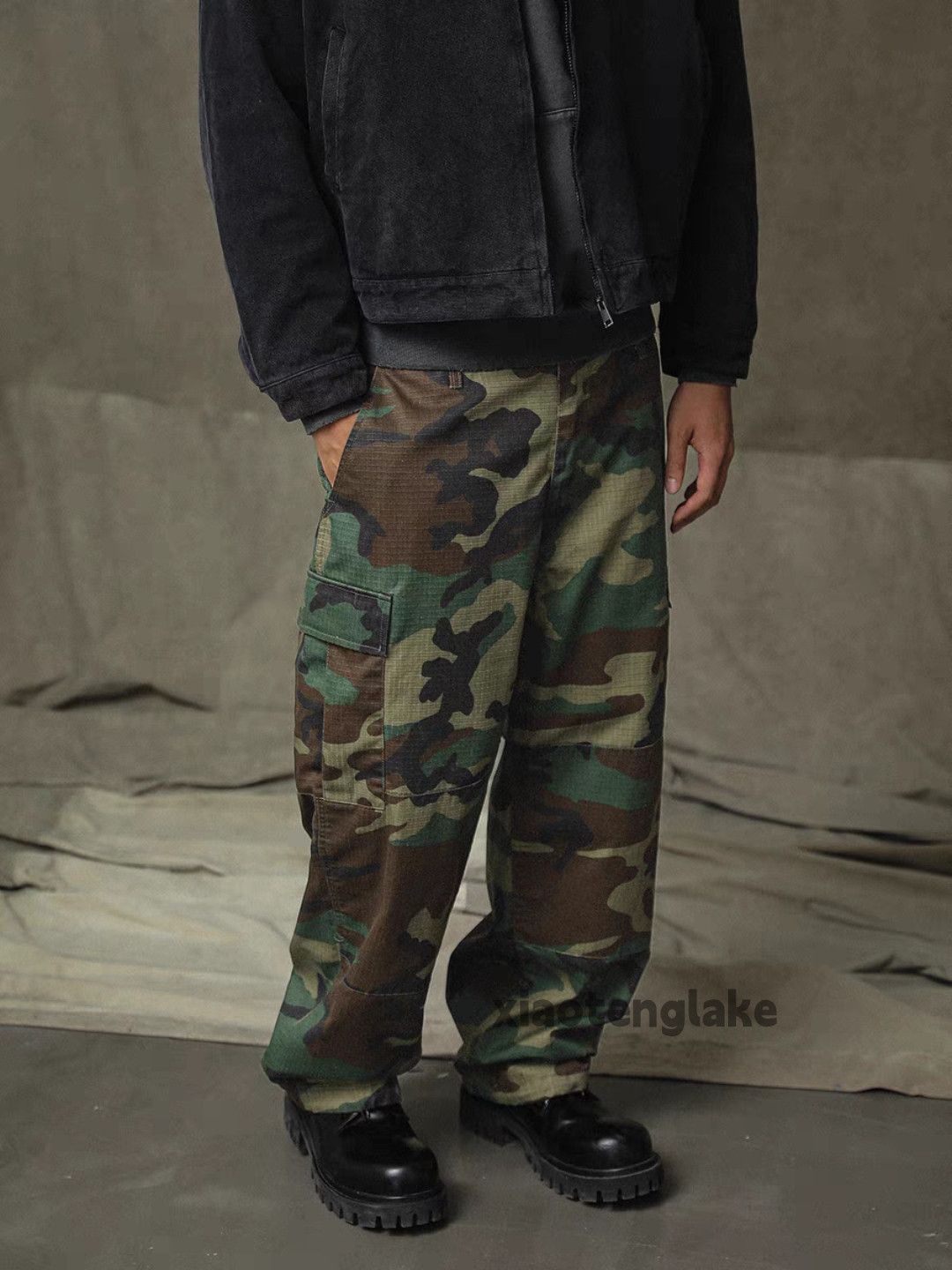 Vintage Xz Military outdoor tactical cargo hiphop camo pants Size US 30 / EU 46 - 6 Thumbnail