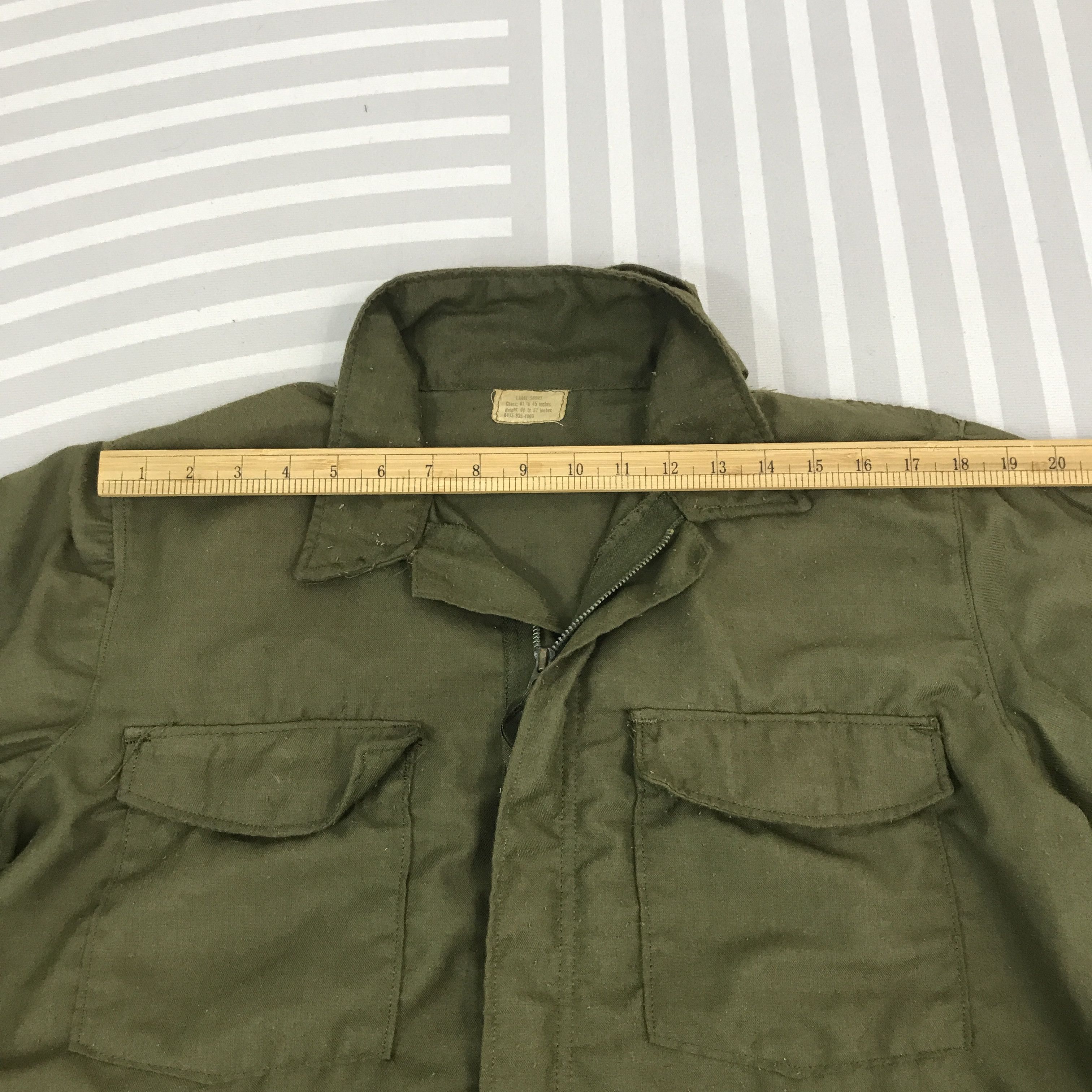 Vintage Vintage 80s Army military DSA 100 OG 107 M65 Style Jacket Size US L / EU 52-54 / 3 - 5 Thumbnail