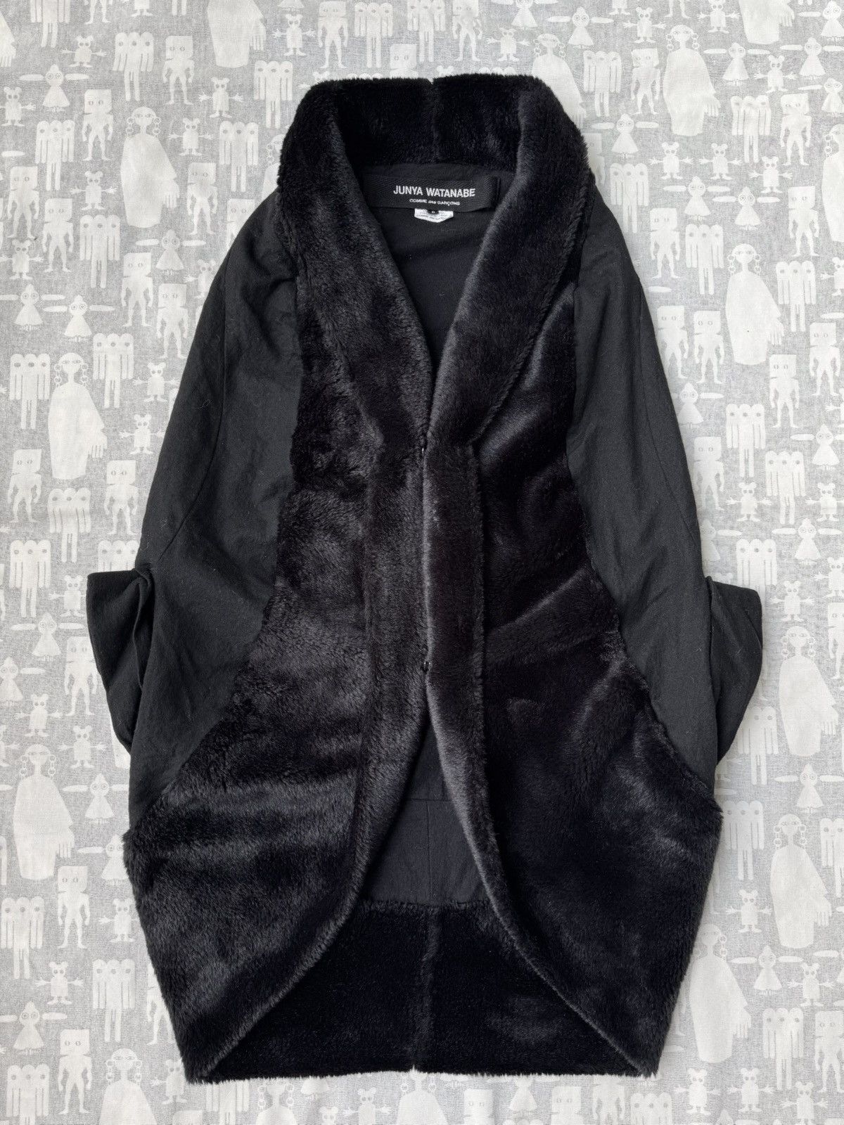 Junya Watanabe AW08 Faux Fur Geometric Draped Piece
