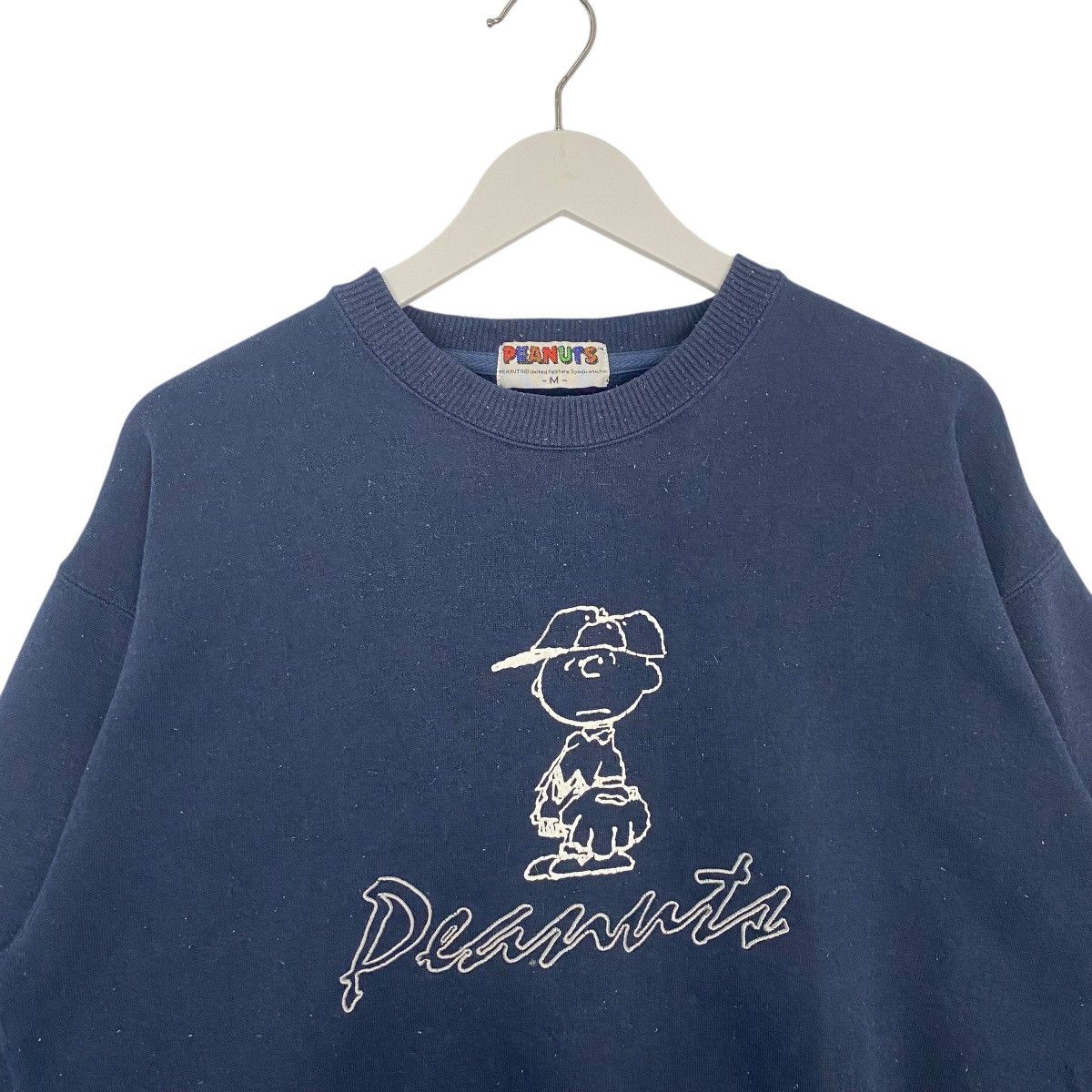 Vintage Vintage Peanuts Printed Crewneck Sweatshirt Blue Size US M / EU 48-50 / 2 - 4 Thumbnail