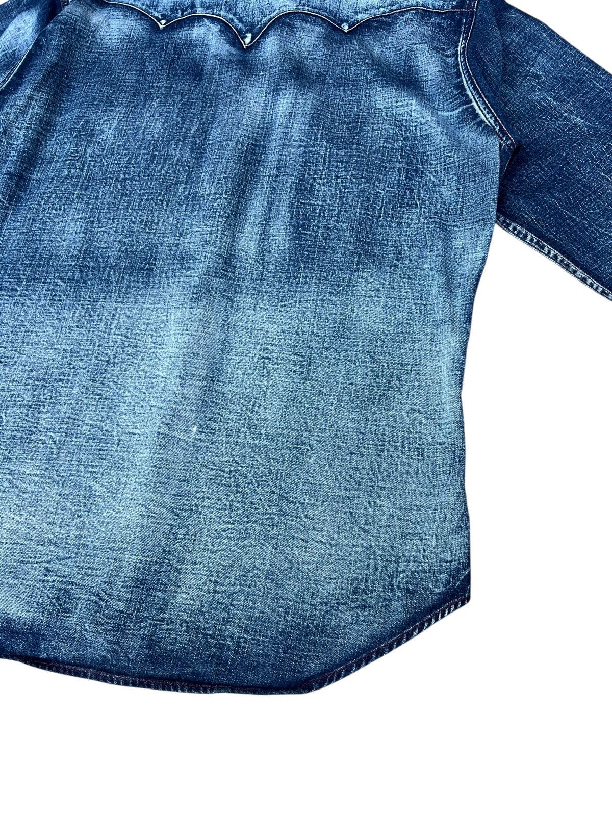 Levi's 2001 Levi’s Red Tab Slim Denim Western Shirt Snap Button Size US L / EU 52-54 / 3 - 24 Thumbnail