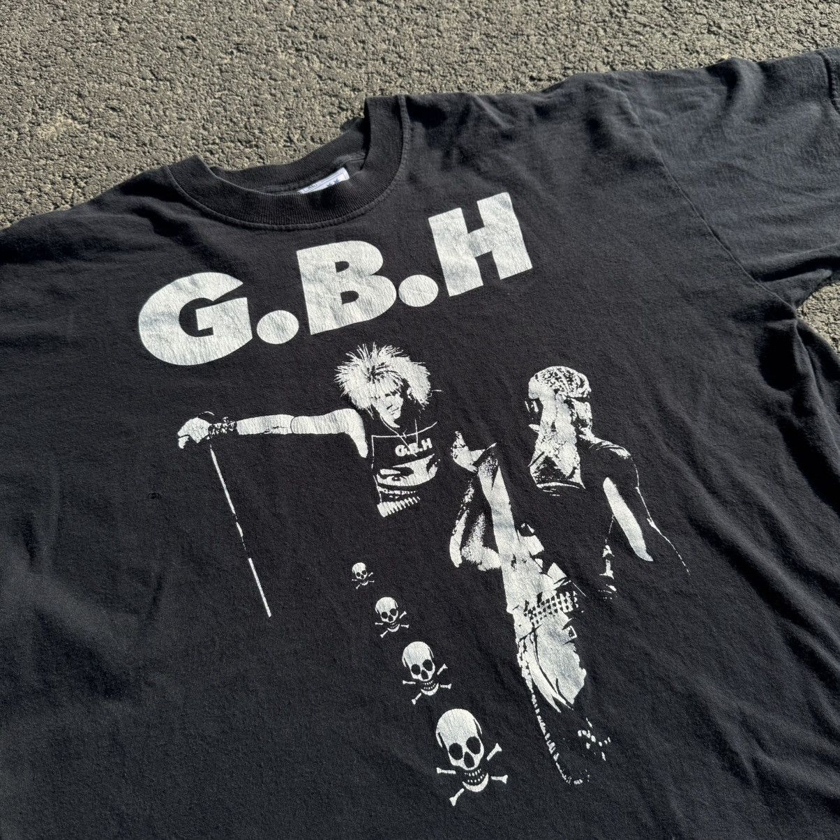 Band Tees Vintage Charged GBH UK Punk Cropped Thrash Tee Screen Stars Size US L / EU 52-54 / 3 - 6 Thumbnail