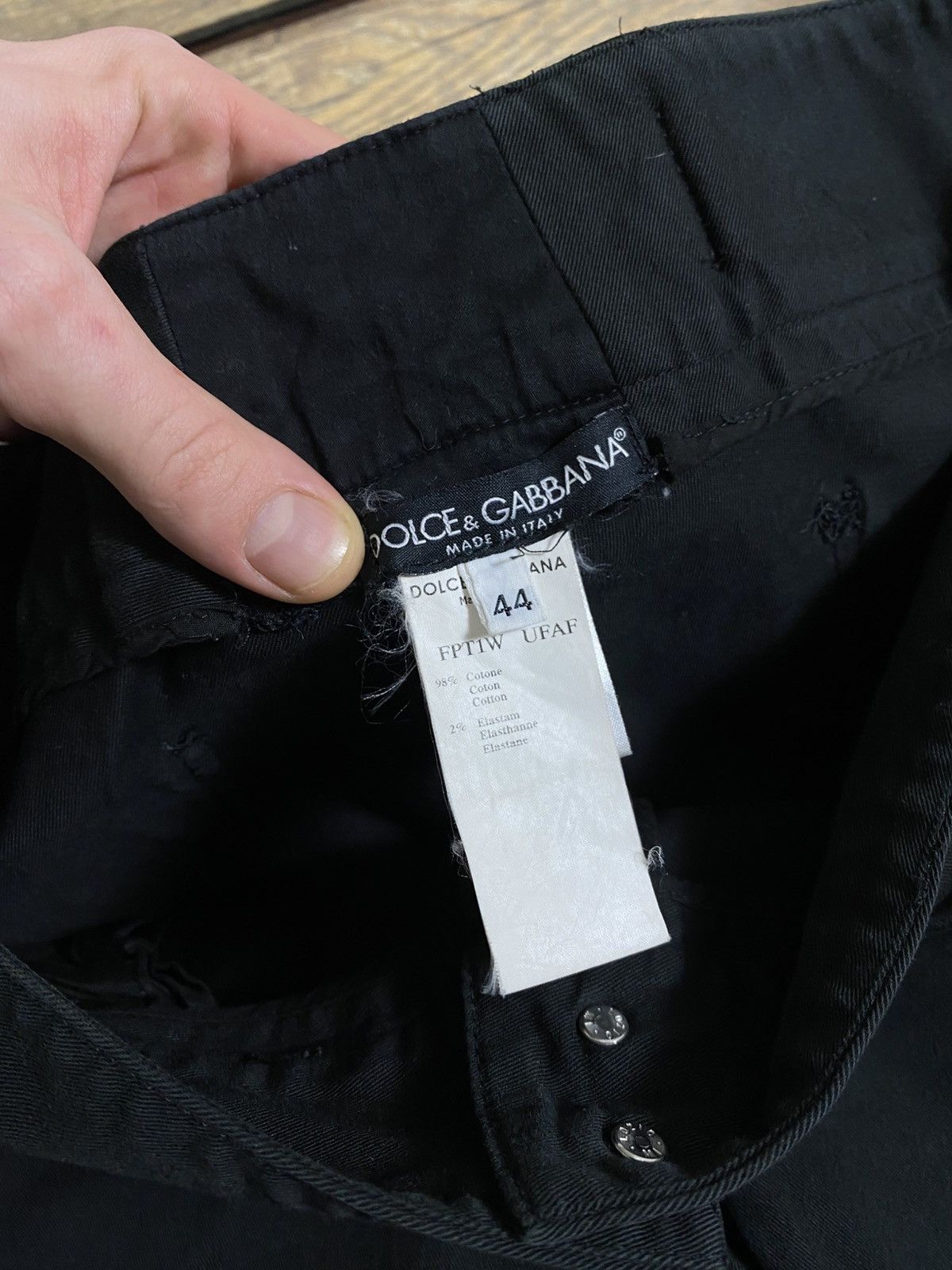 Dolce & Gabbana Archive Dolce & Gabbana SS2003 "DG" Logo Buckle Pants Size 30" / US 8 / IT 44 - 6 Thumbnail