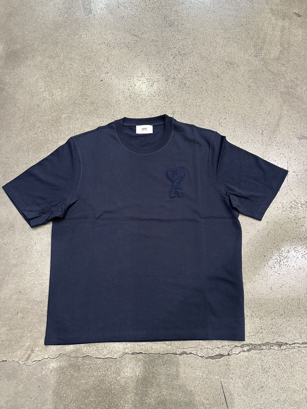 AMI AMI - ADC Tshirt Navy Size US L / EU 52-54 / 3 - 1 Thumbnail