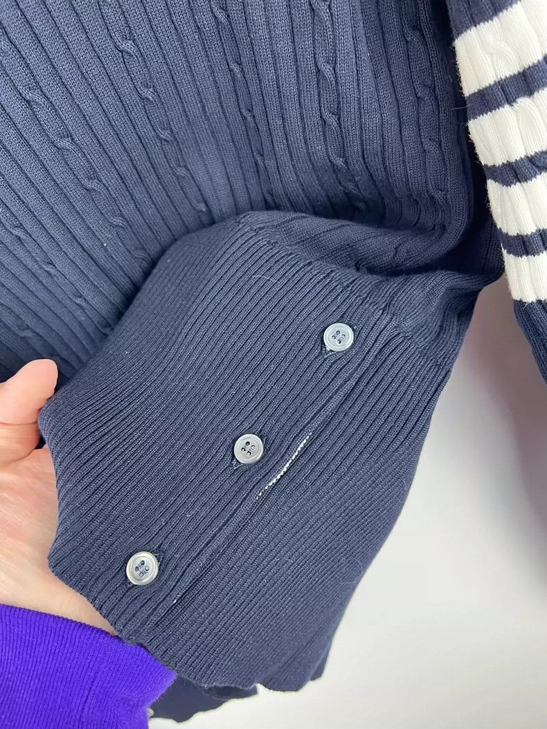 Thom Browne Thom Browne Navy blue knit sweater Size US L / EU 52-54 / 3 - 4 Thumbnail