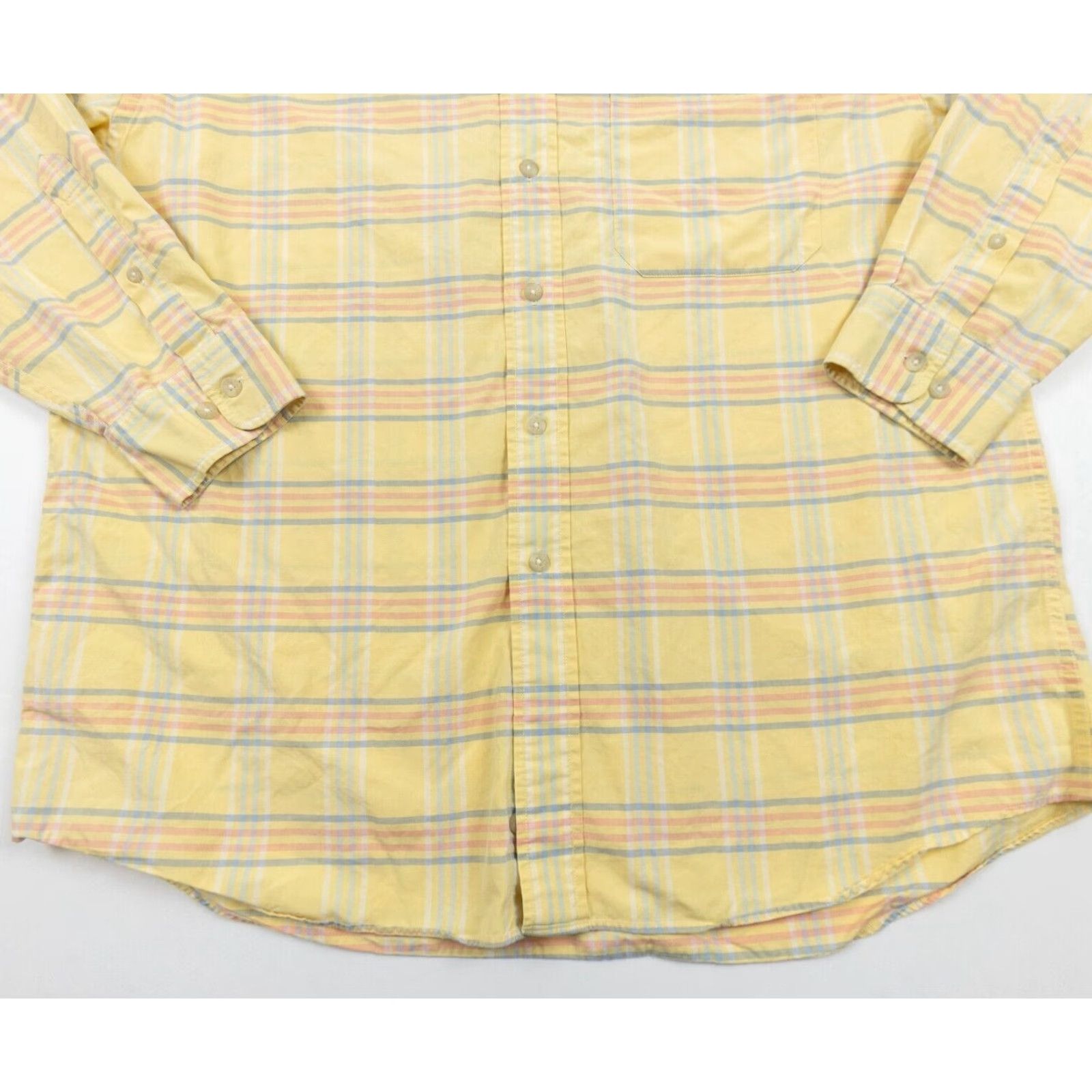 Pendleton Pendleton Mens Shirt Large Yellow Button-Down Long Sleeve Check Collared One Day/All Seasons Casual Vintage No (adapt to structure) Size US L / EU 52-54 / 3 - 3 Thumbnail