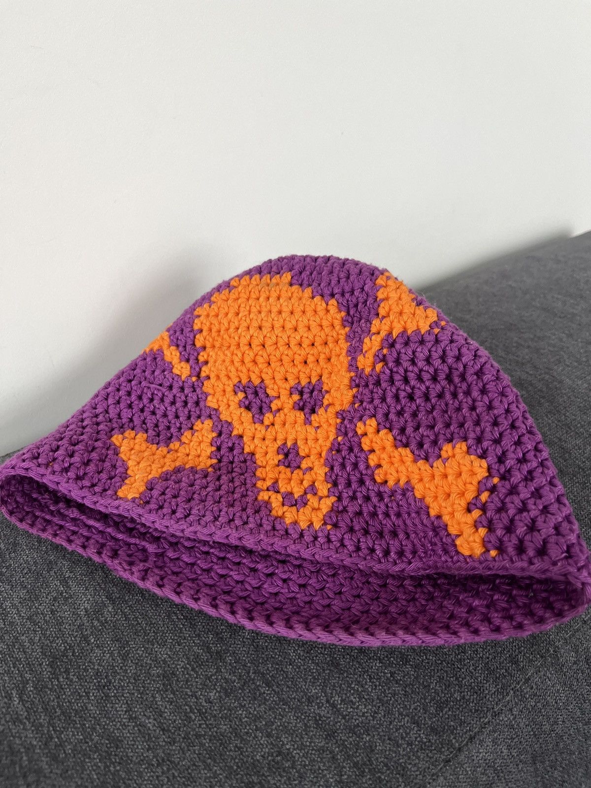 Handmade ☠️ y2k Crochet Knitted Skull Hat Oakley Stussy Style Size ONE SIZE - 10 Thumbnail