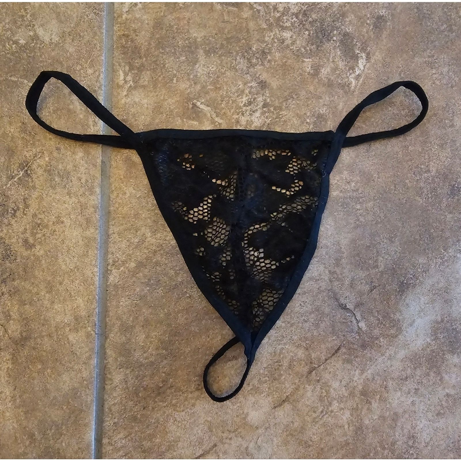 Other Black Lace Detailed Exotic Lingerie Panty Size ONE SIZE - 1 Thumbnail