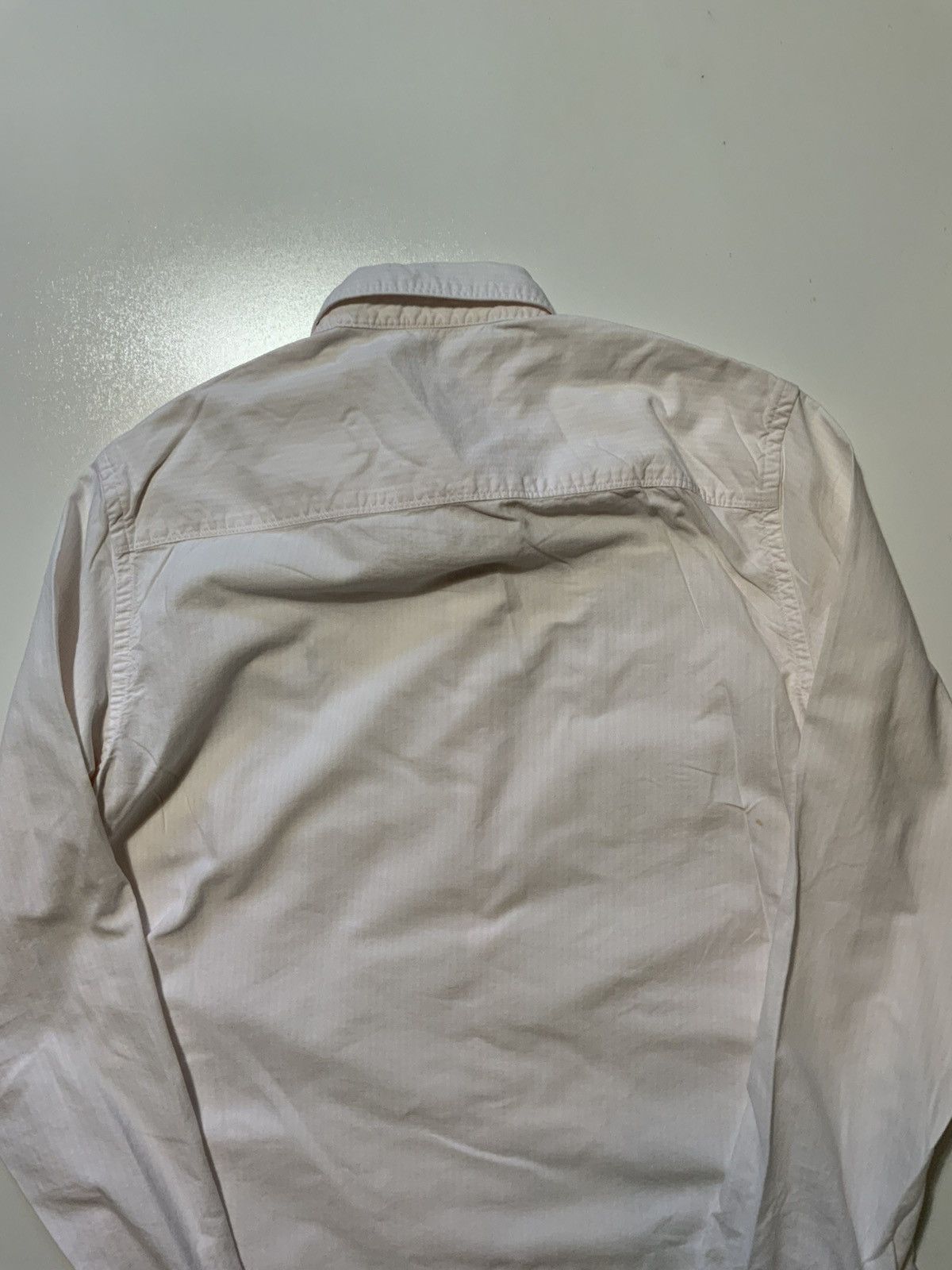 Allsaints AllSaints Ram Skull Pink/White Striped Kilda Button Shirt Size US S / EU 44-46 / 1 - 5 Thumbnail
