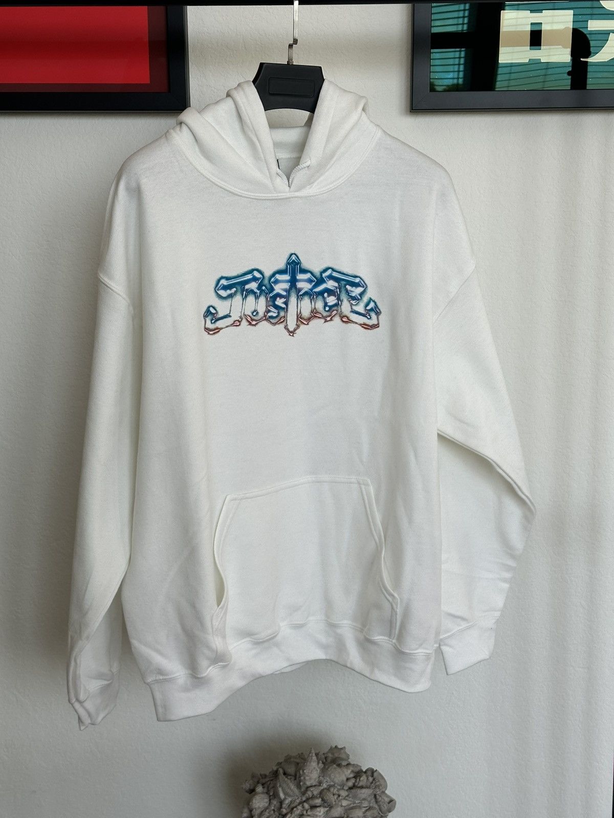 Japanese Brand Justice Hyperdrama Hoodie - White Size US L / EU 52-54 / 3 - 5 Thumbnail