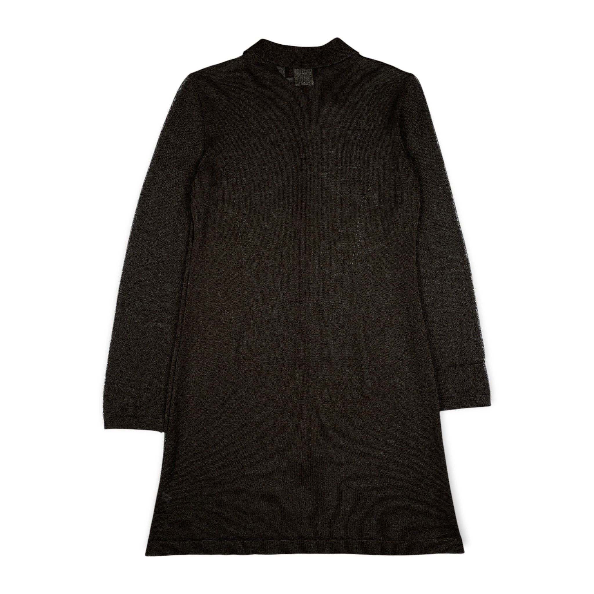 Ann Demeulemeester Collared Knit Sweater Dress Size XS / US 0-2 / IT 36-38 - 2 Thumbnail