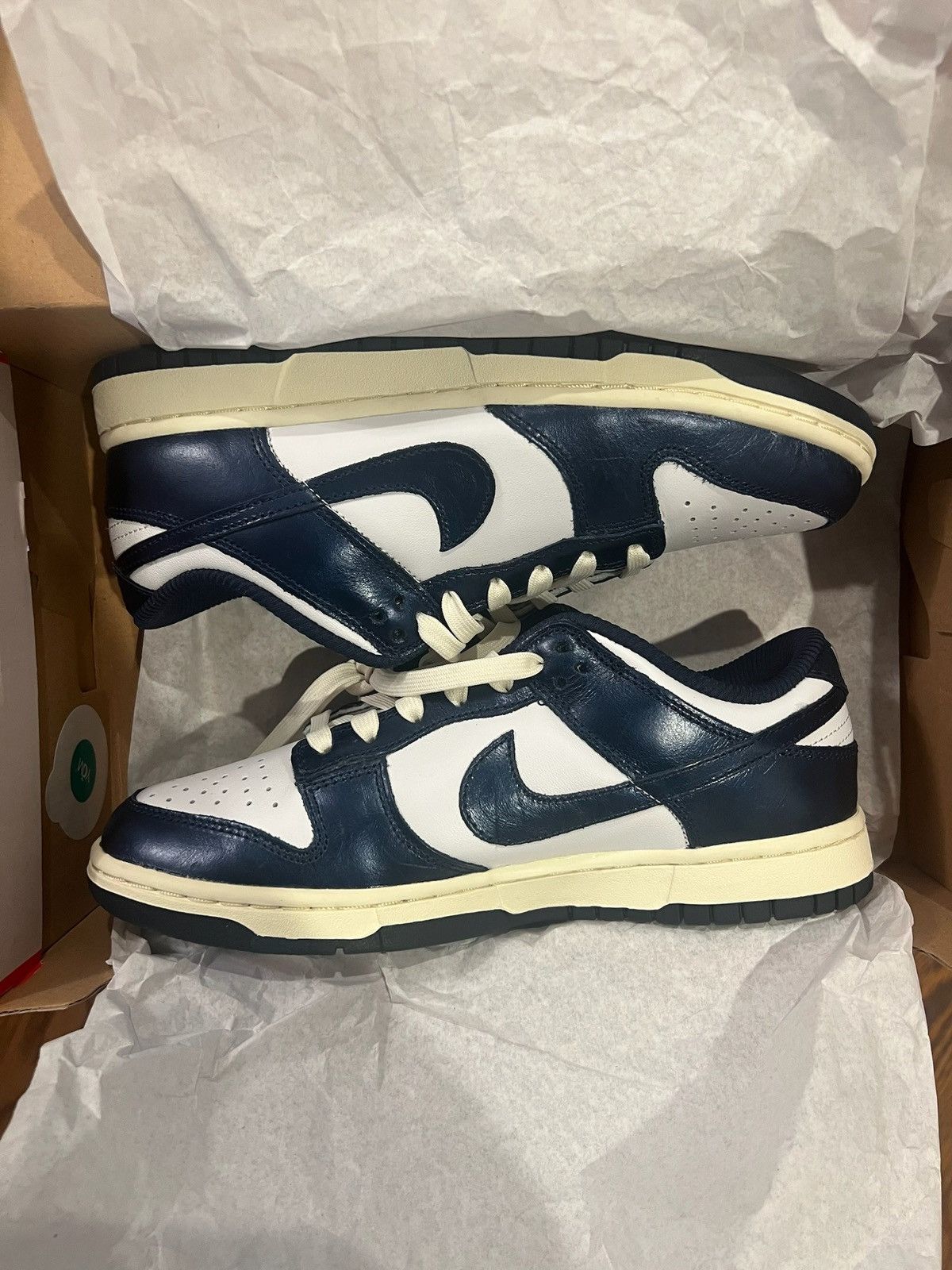 Nike Nike Dunk Low PRM - Vintage Navy ( SZ W8) Size US 8 / IT 38 - 2 Thumbnail