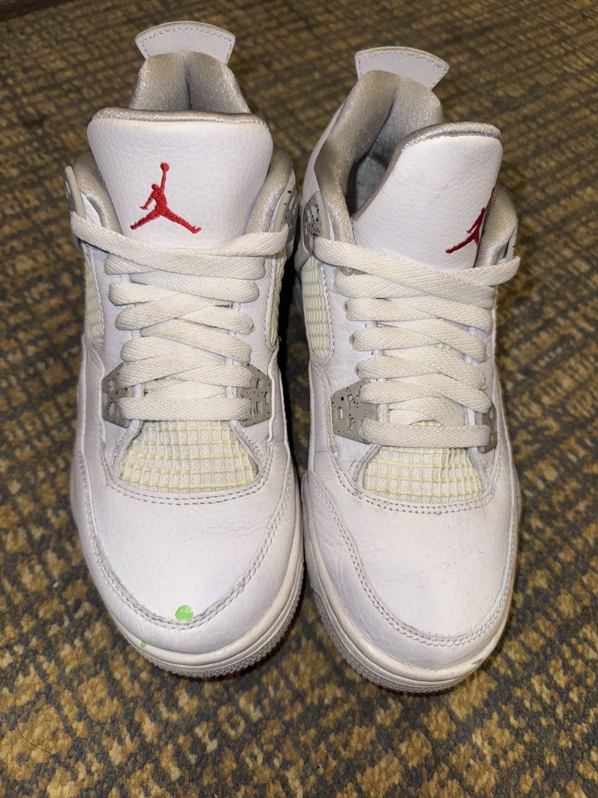 Nike Jordan 4 Retro White Oreo (2021) (GS) Size US 6.5 / IT 36.5 - 3 Thumbnail