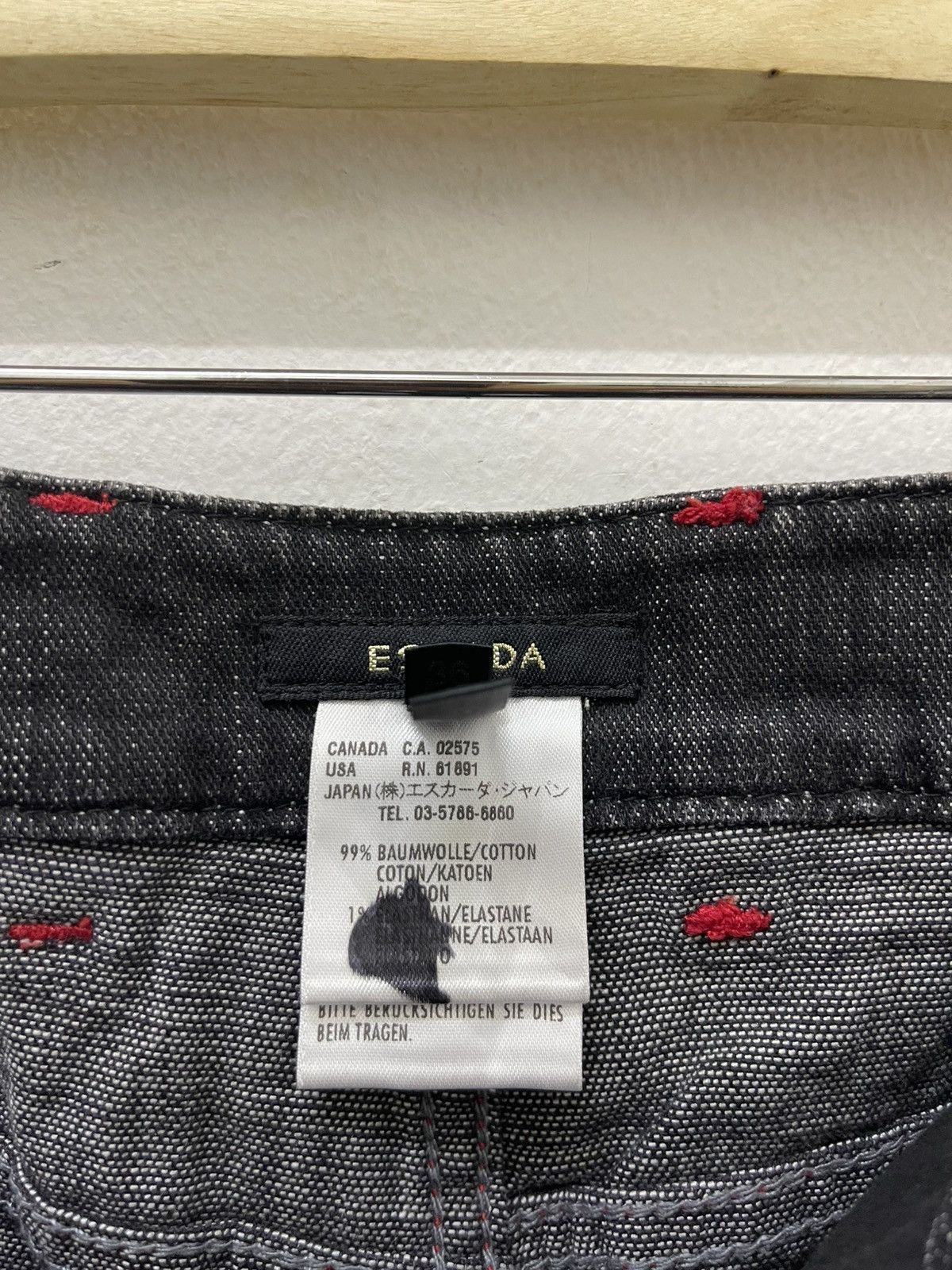 Escada Rare Vintage ESCADA Jeans Cherry Embroidered Flare Bootcut Size US 28 / EU 44 - 9 Thumbnail