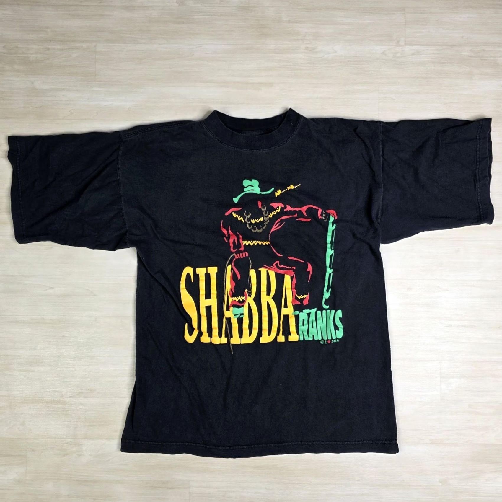 Vintage VINTAGE Shabba Ranks Shirt Reggae as Raw As Ever Tour Rap Tee Band Tee Size Large Black Mens T-Shirt 90s Size US L / EU 52-54 / 3 - 2 Thumbnail