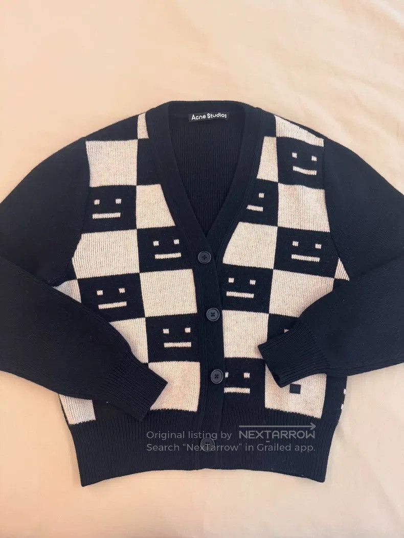 Acne Studios Acne Studios Smile Face Wool Knit Open Cardigan Size XS / US 0-2 / IT 36-38 - 1 Thumbnail