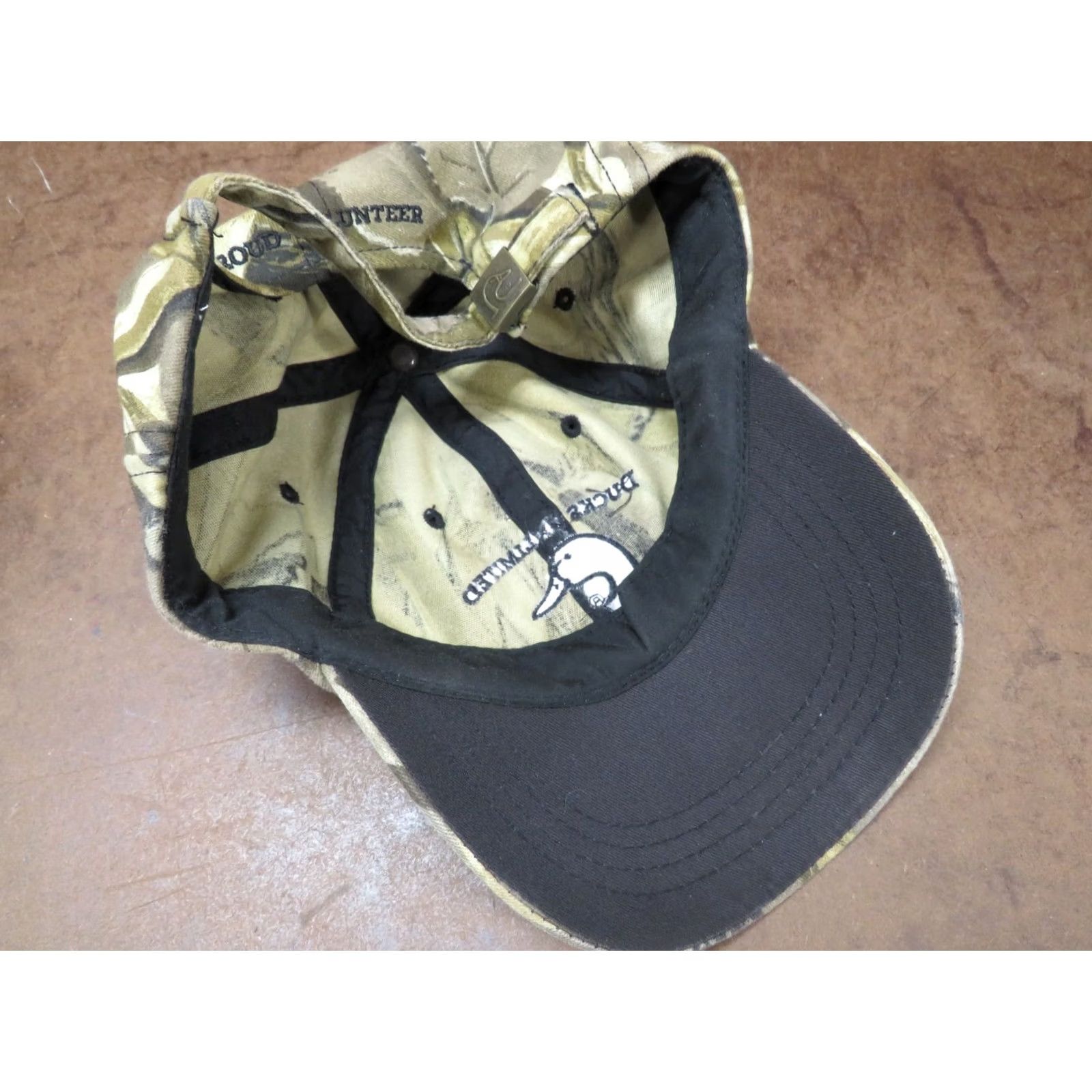 Logo 7 VTG Ducks Unlimited DU Logo Camo Hunting Proud Volunteer Flag trucker cap hat Size ONE SIZE - 6 Thumbnail