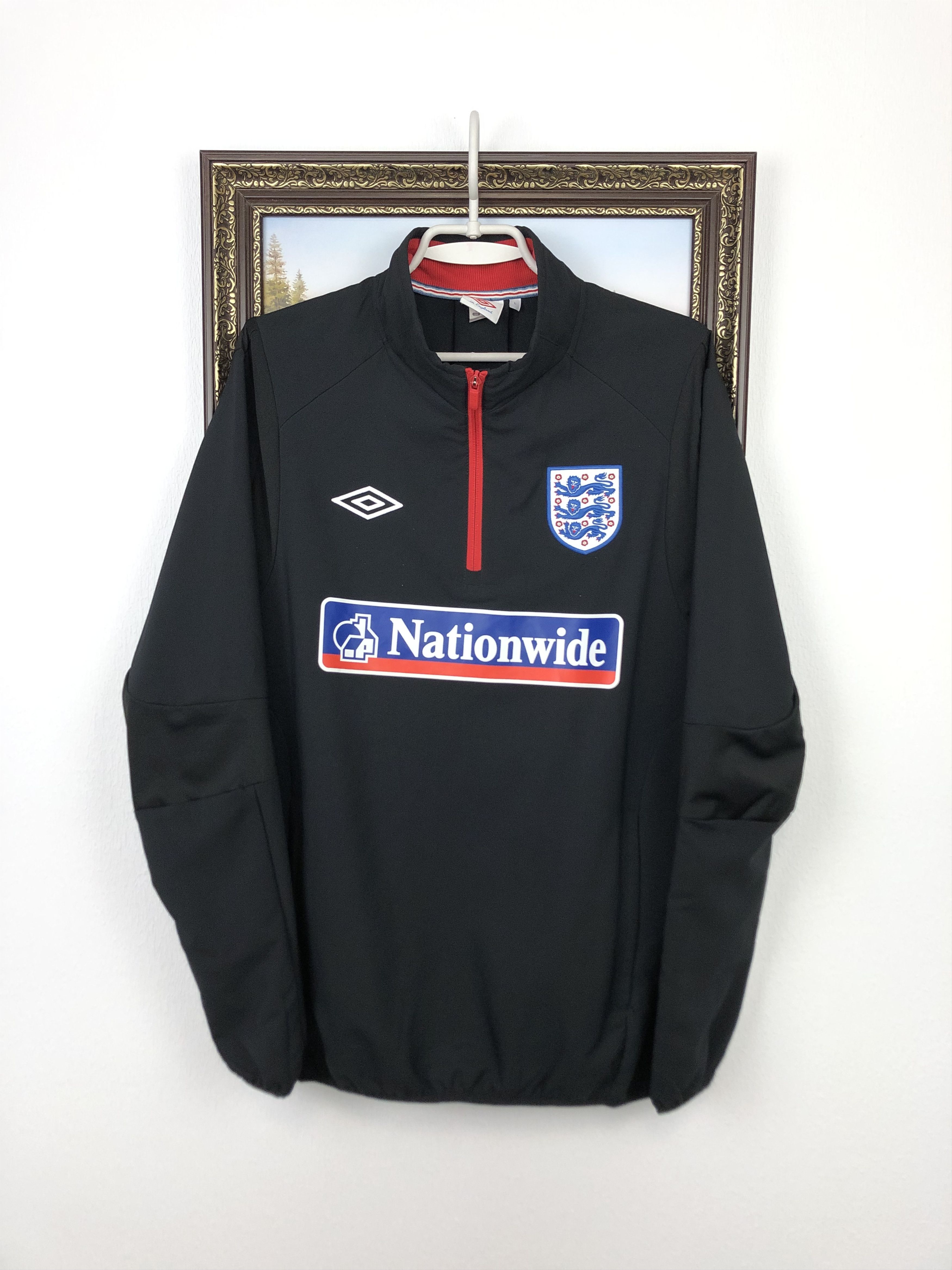 Umbro Vintage Umbro England Nationwide Football Track Top Soccer Size US L / EU 52-54 / 3 - 1 Thumbnail