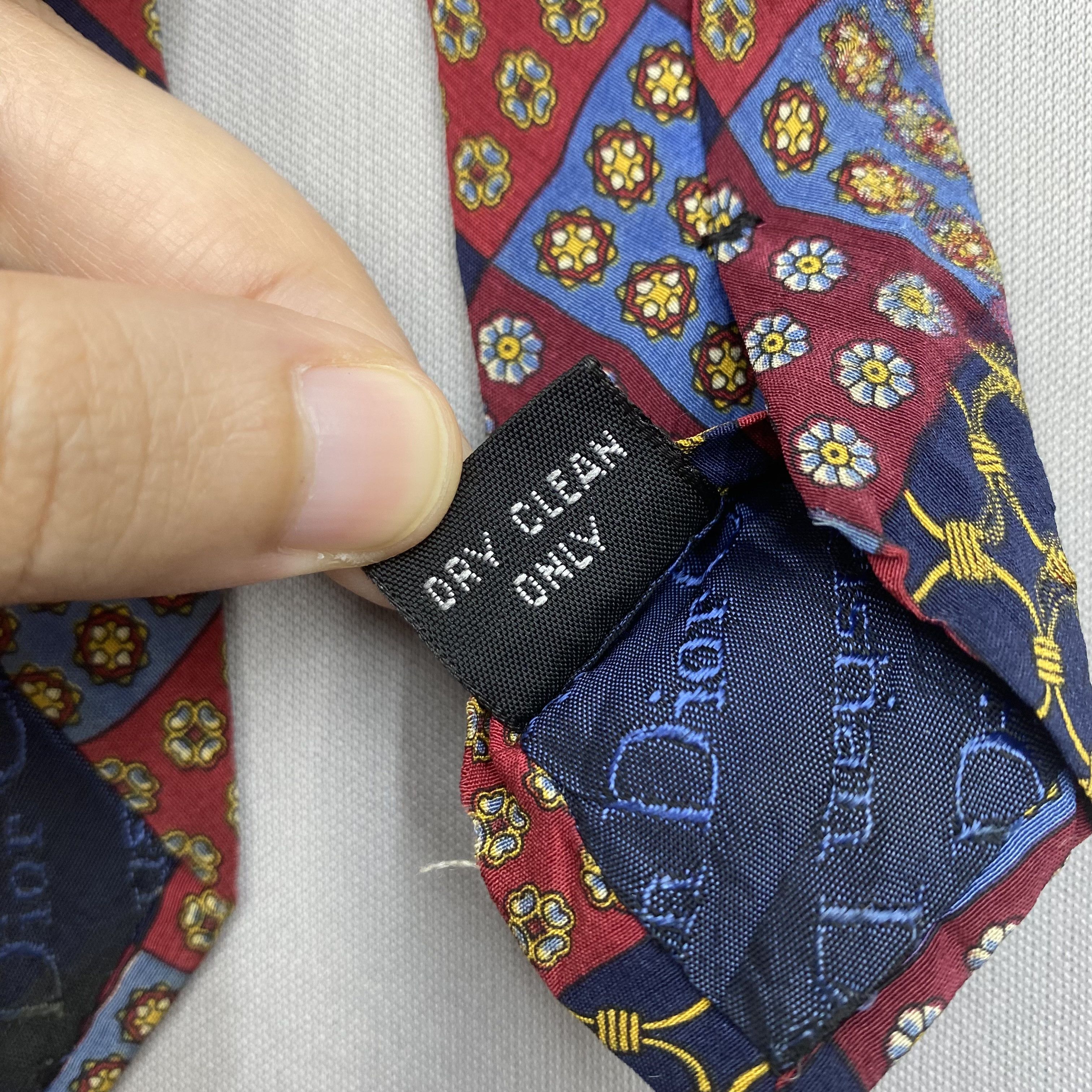 Christian Dior Monsieur Vintage Christian Dior SILK Necktie Cravate Pure Silk Size ONE SIZE - 7 Thumbnail