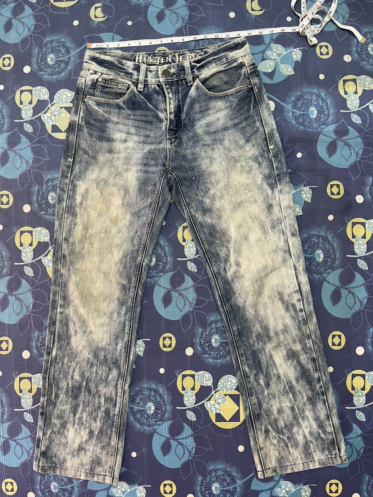 Hang Ten × Japanese Brand × Vintage Hang Ten Acid Wash Denim Straight Cut y2k style Size US 30 / EU 46 - 11 Thumbnail