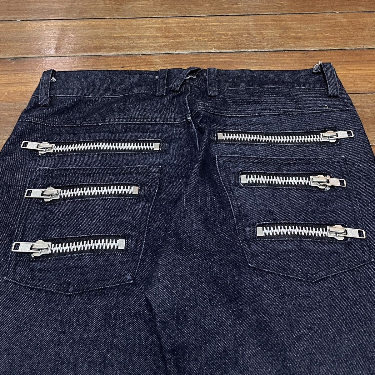 14th Addiction × Japanese Brand × Le Grande Bleu (L.G.B.) Rare Design Vintage Japanese Brand Tanka Zipper Jeans 2000s Size US 29 - 4 Thumbnail