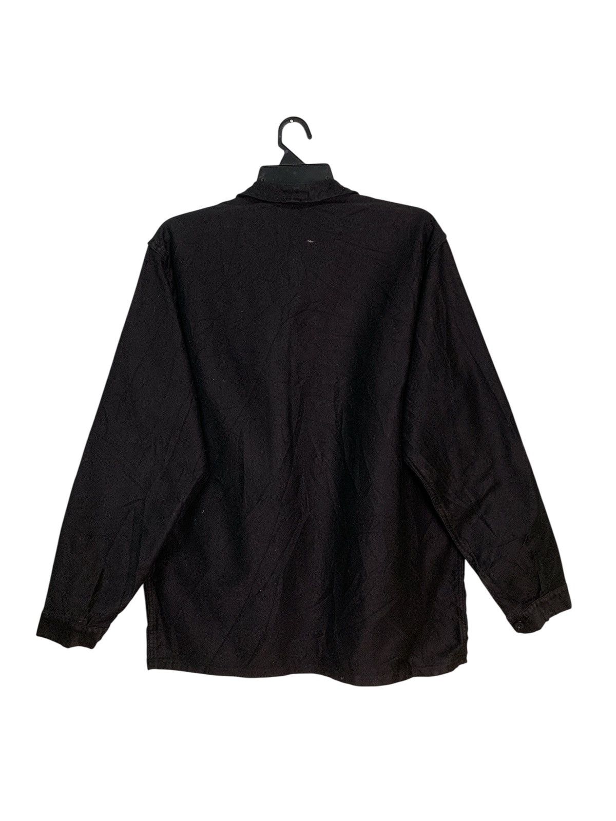Other Rare Vintage Adolphe Lafont Black Moleskin Chore Jacket Size US L / EU 52-54 / 3 - 2 Thumbnail