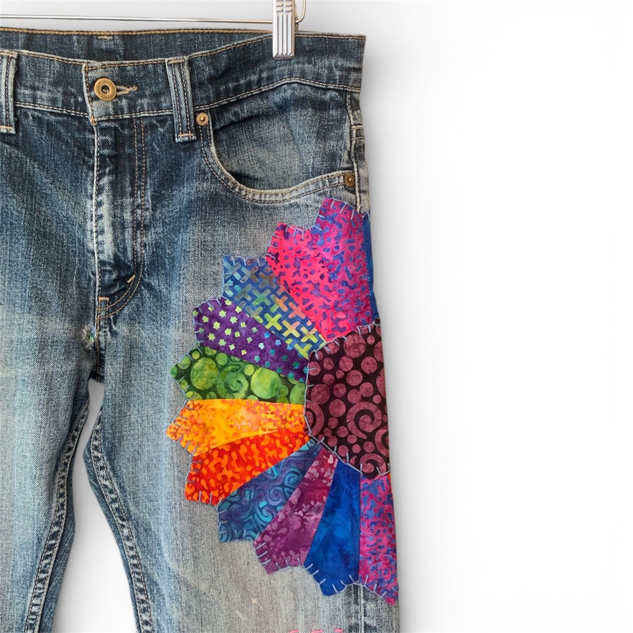 Levi's Patchwork Levi’s 511 Denim Jeans Size 28" / US 6 / IT 42 - 2 Thumbnail