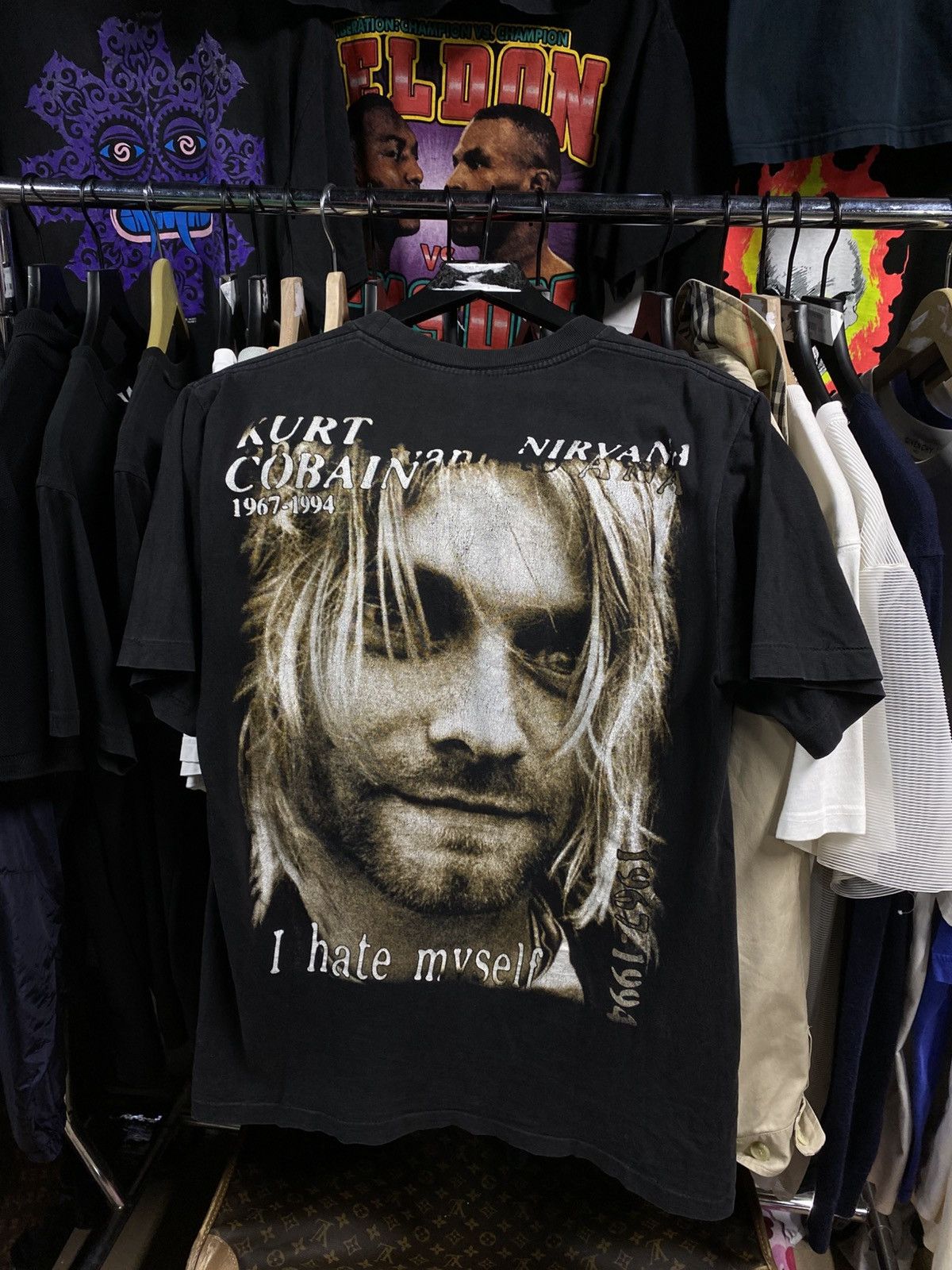 Band Tees × Vintage Vintage 90’s Kurt Cobain Band Tee Shirt Large Size US L / EU 52-54 / 3 - 5 Thumbnail