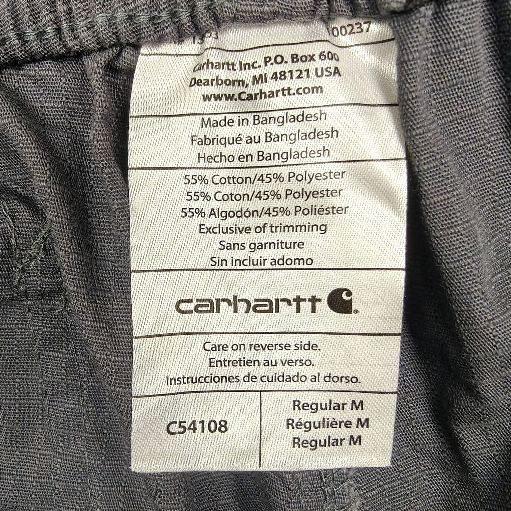Carhartt Carhartt Pants Mens Medium Gray Force Cargo Ripstop Workwear Outdoor Elastic Size US 31 - 4 Thumbnail