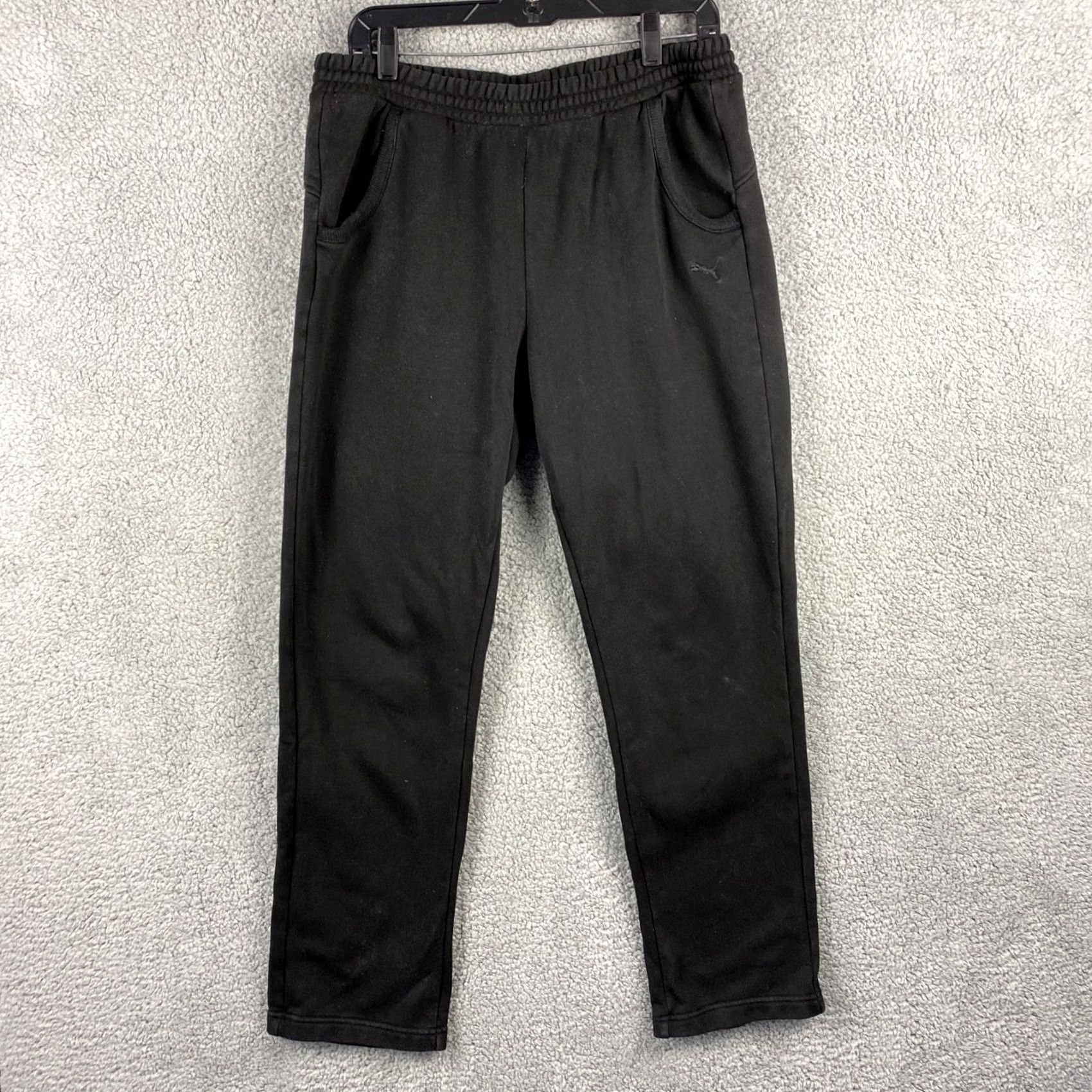 Puma PUMA Sweatpants Men L Black Pockets Essentials / 33-36 Jogger Slim Fit Casual Activewear Pants Men Black Size US 33 - 2 Thumbnail