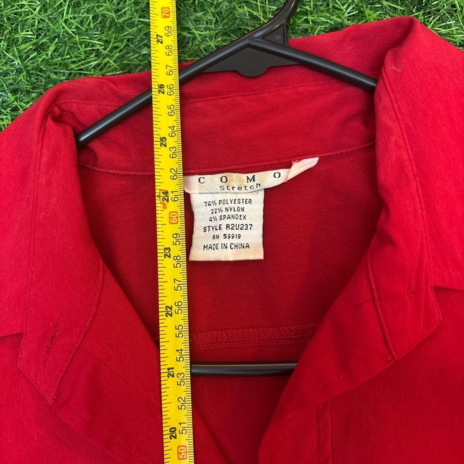 Other Women's Red Como Collared Polo Dress Shirt Size S / US 4 / IT 40 - 3 Thumbnail