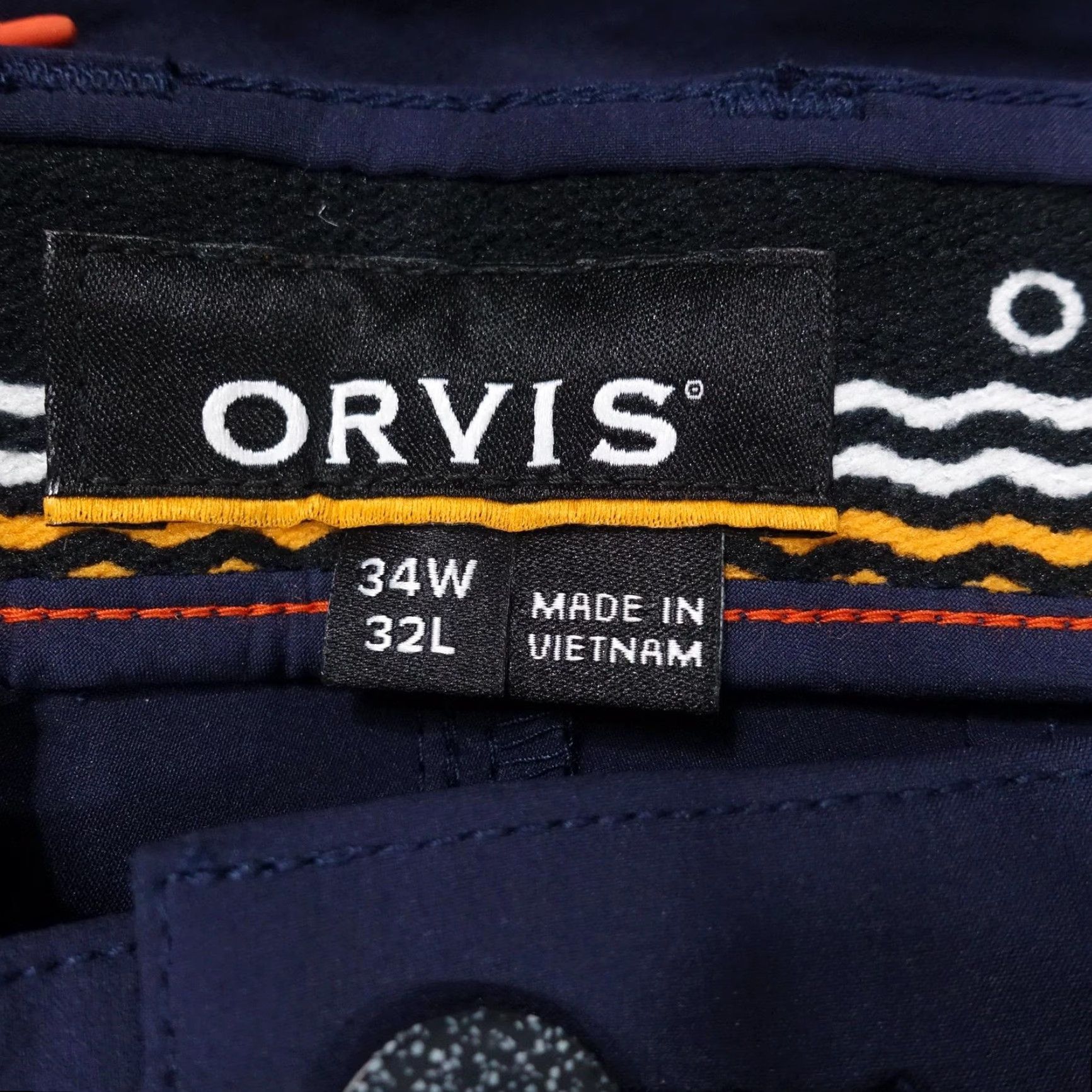 Orvis Orvis Pants Mens 34x32 Blue Cargo Microfiber Nylon Spandex Stretch Pockets Outdoor/Travel Size US 34 / EU 50 - 7 Thumbnail