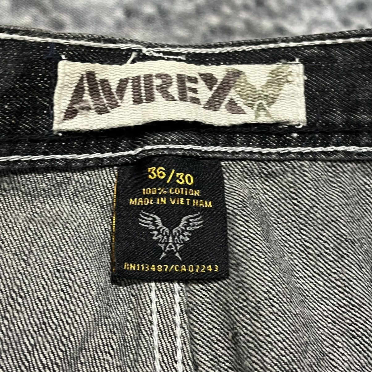 Avirex VINTAGE Y2K AVIREX BAGGY WIDE LEG GRUNGE SKATER JEANS NEW Size US 36 / EU 52 - 11 Thumbnail