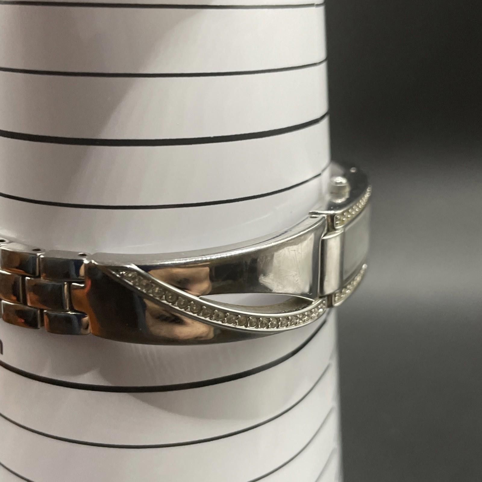 Bulova Vintage Bulova Silver Tone Crystals Quartz Watch New Bat Size ONE SIZE - 7 Thumbnail